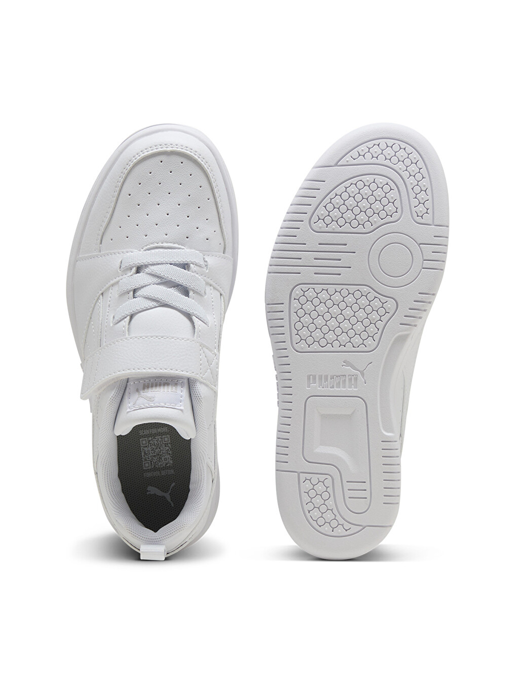 Rebound V6 Lo Ac Çocuk Beyaz Sneaker-4