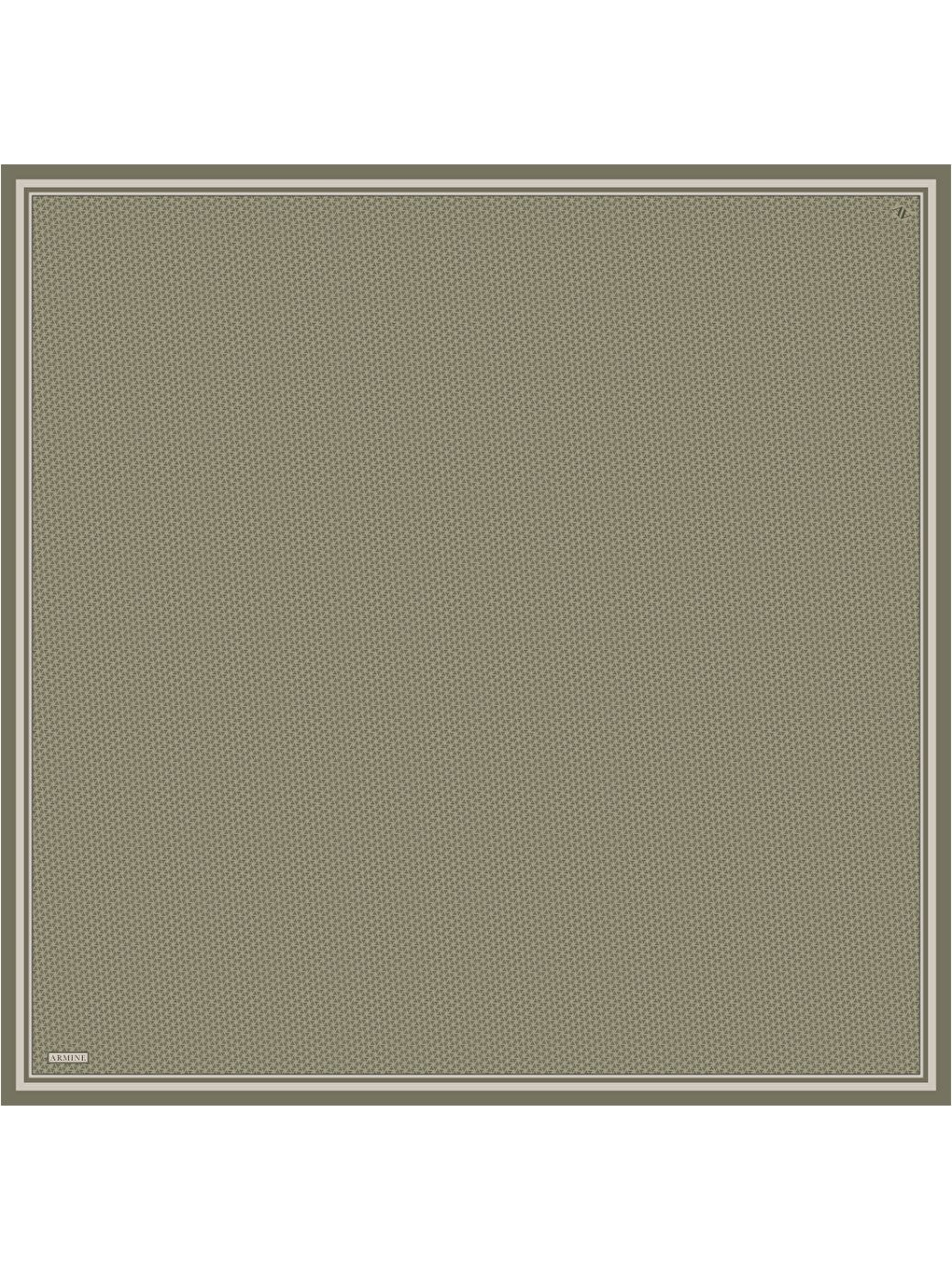 Haki Saf İpek Twill Eşarp 9528D 31-1