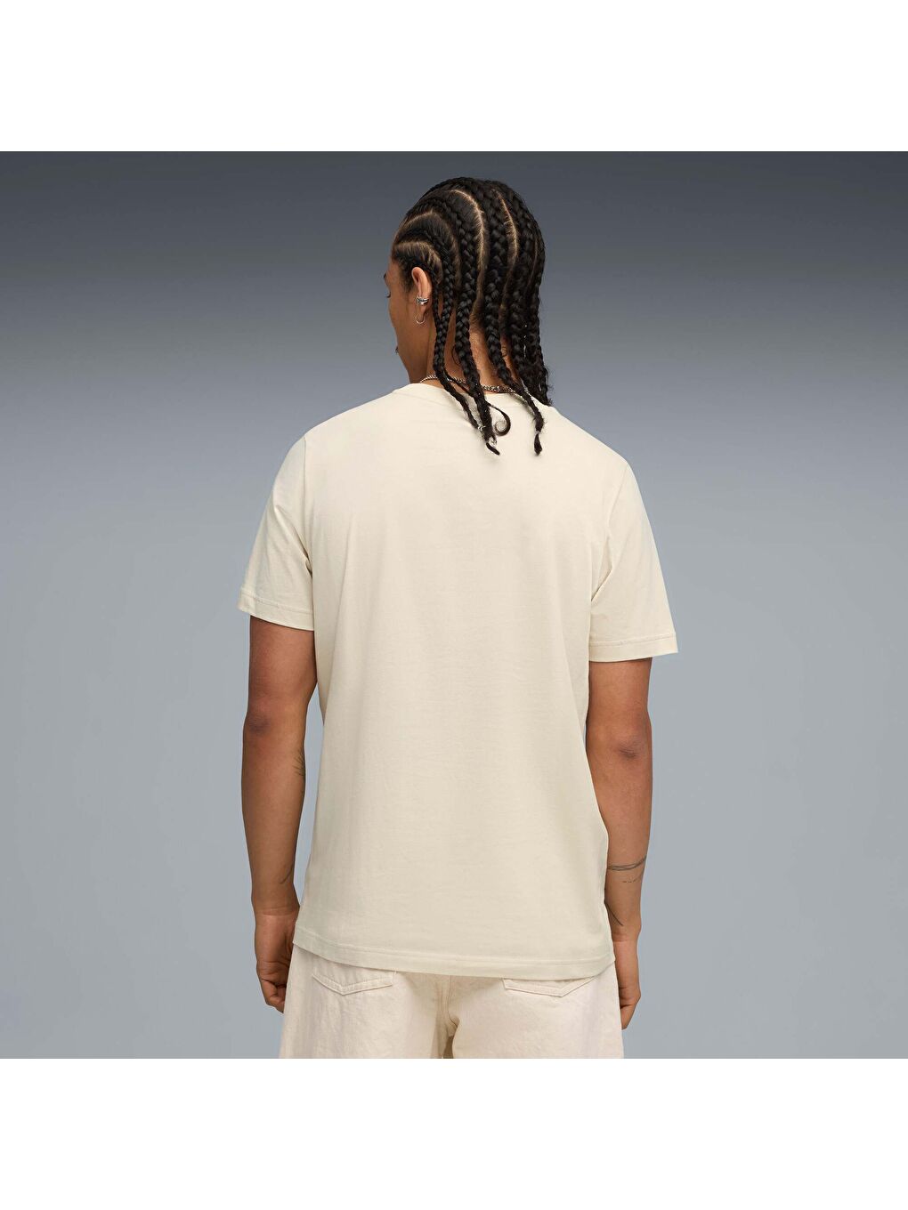 Beyaz GRAPHIC VARSITY Erkek Tişört-2