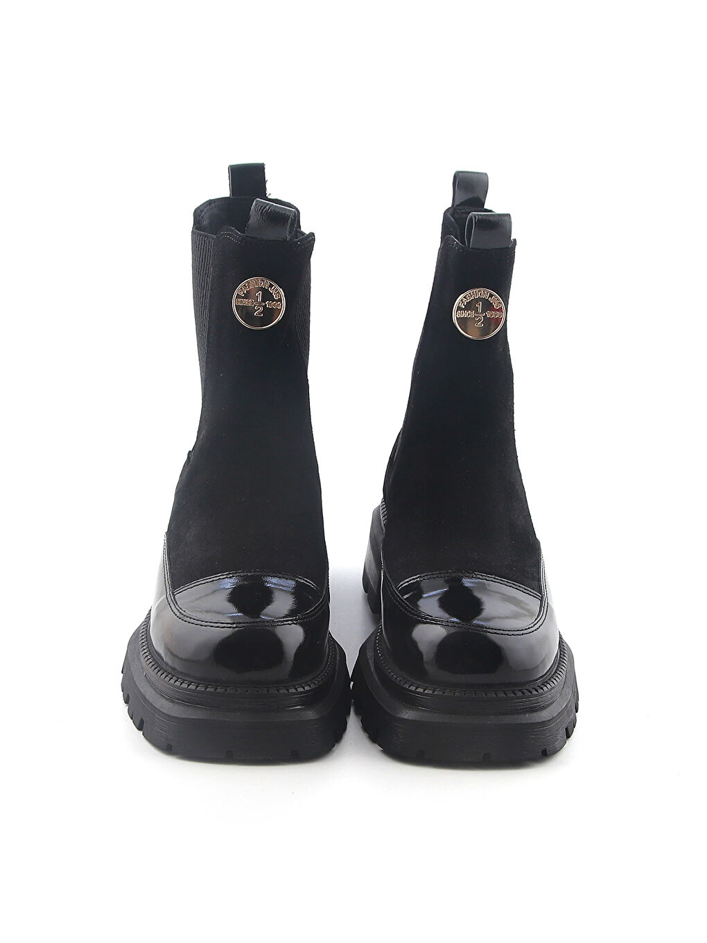 Siyah Kadın Bot RC-24K-001-R37506 SİYAH RUGAN- SİYAH NUBUK 295-317-2