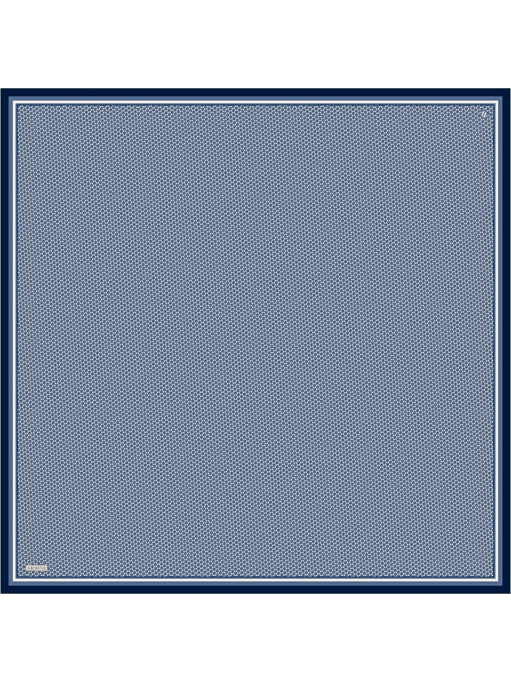 İndigo Saf İpek Twill Eşarp 9528D 80-3