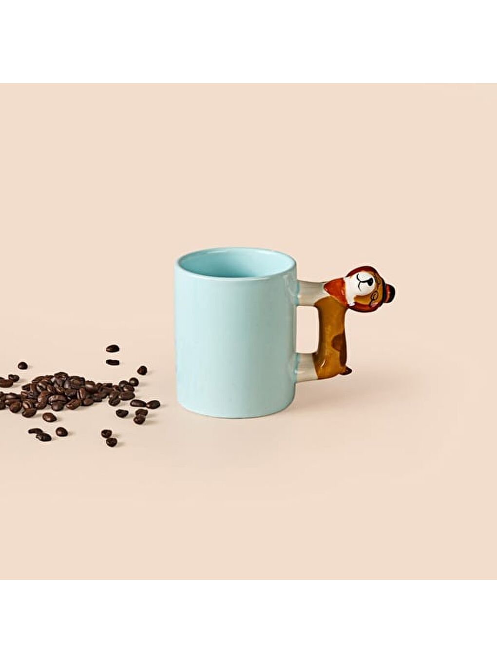 Kitchen Doggo Desenli Seramik Kupa - Mavi - 450 ml-2