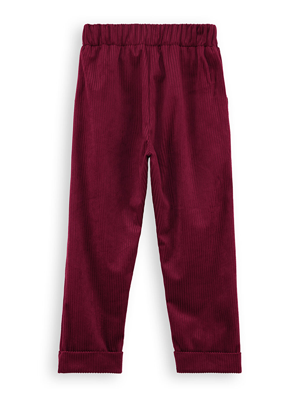 Fitilli Kadife Bordo Erkek Çocuk Pantolon-3