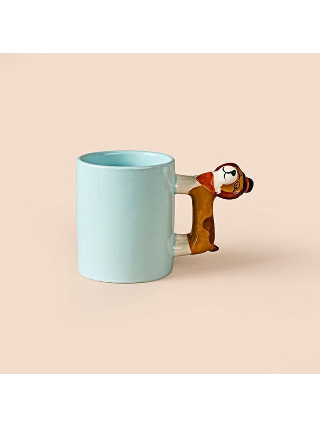 Kitchen Doggo Desenli Seramik Kupa - Mavi - 450 ml-4