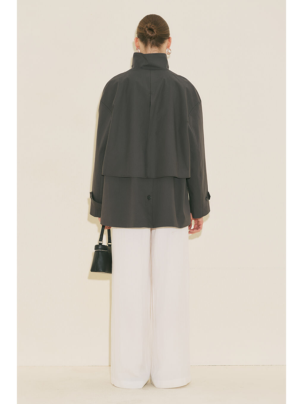 Rıa Tasarım Trençkot Antrasit-3