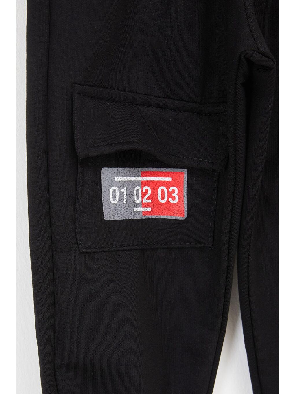 Erkek Çocuk Sevimli Harf Baskılı Ayıcıklı 2li Eşofman Altı Antrasit-Lacivert 17693-3