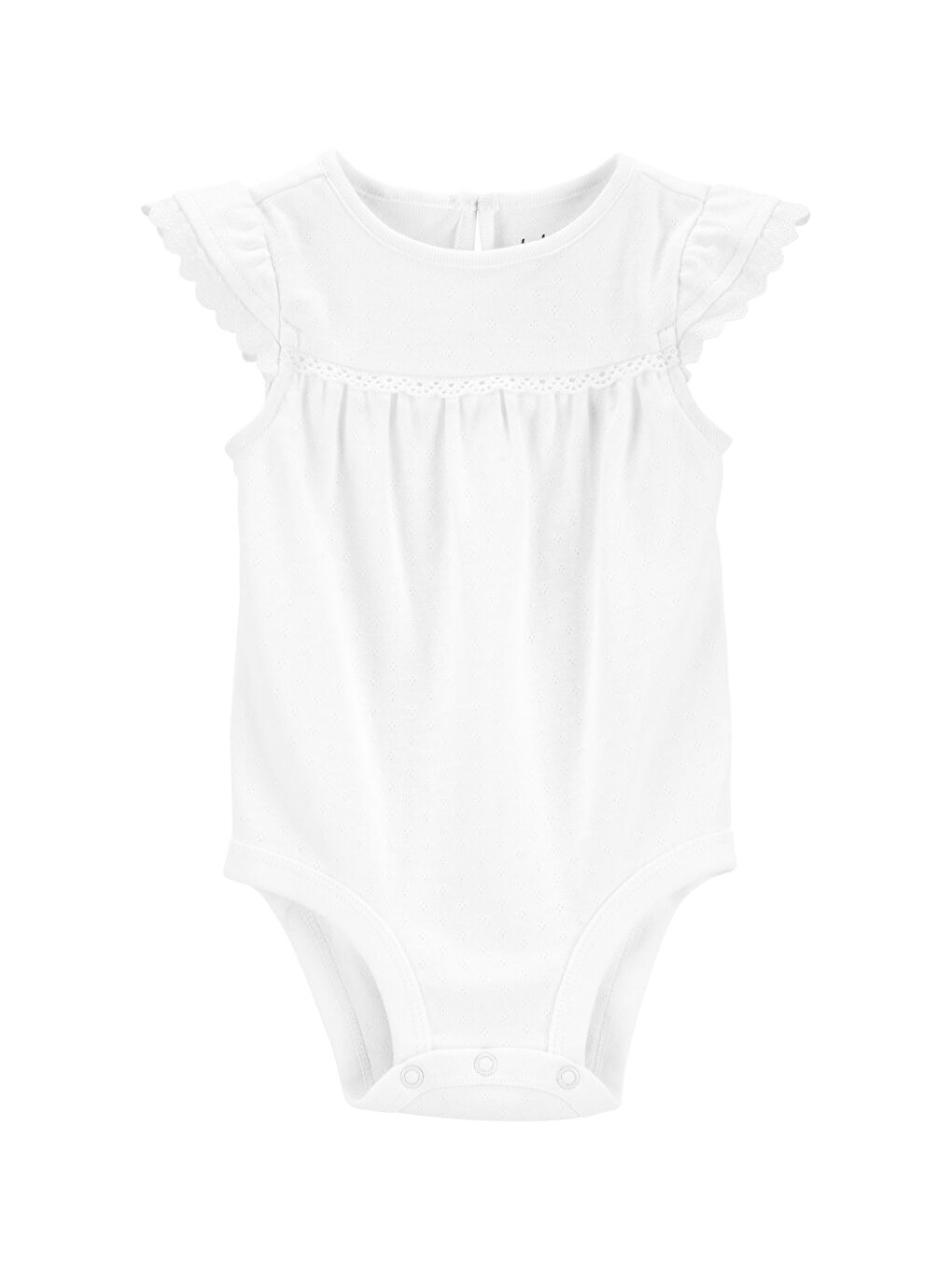 Beyaz Kız Bebek Body