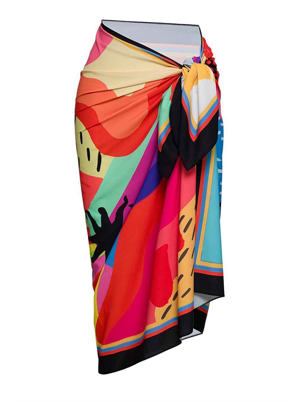 Sailor Moda Karişik Hawaii 2 Pareo  İç Göstermez