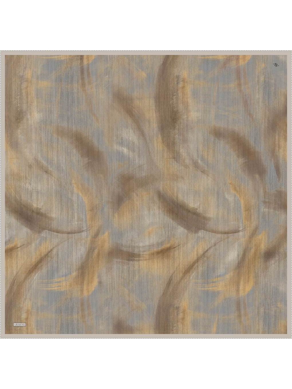 Haki Saf İpek Twill Eşarp 9513D 37-4