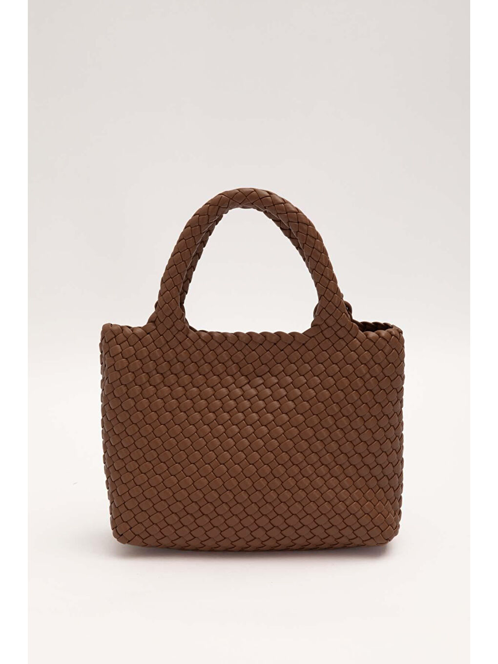 Kahverengi Örme Yumuşak Deri Askılı Çanta 930858 Acı Kahveerengi-2