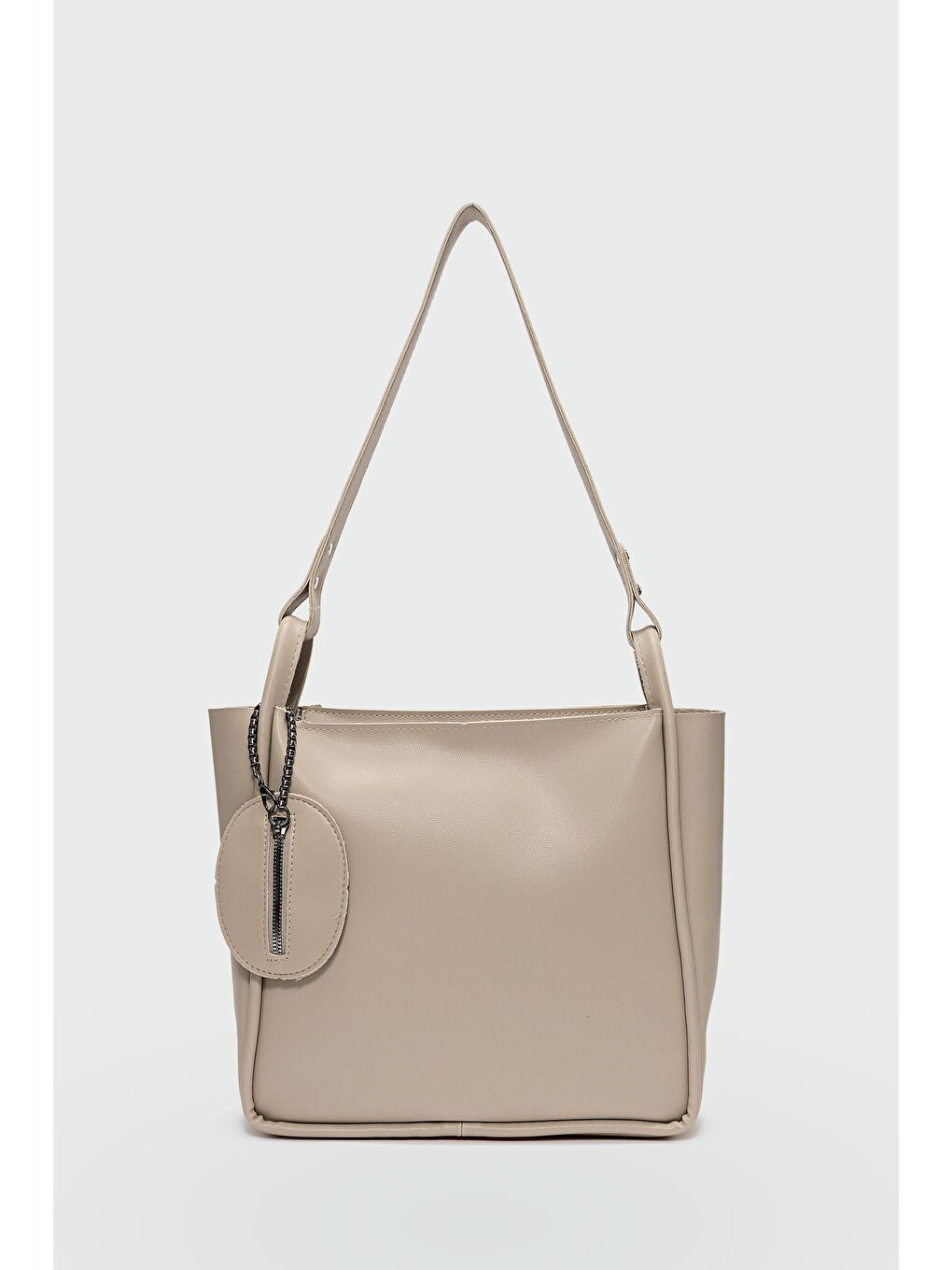 Chiara Charmlı Omuz Çantası Bej