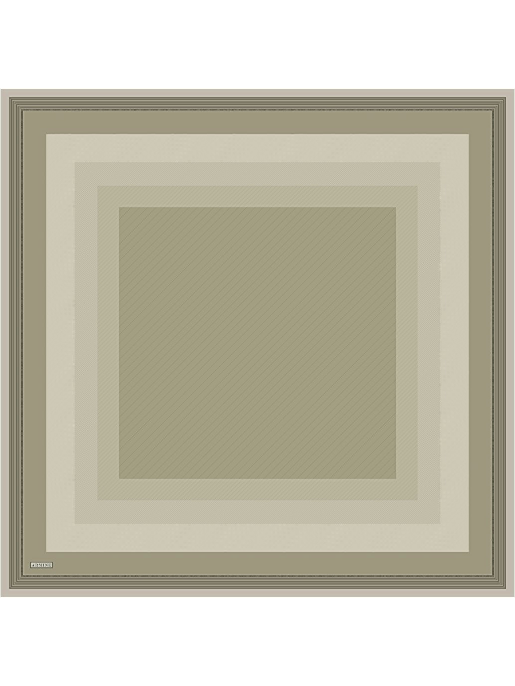 Haki Saf İpek Twill Eşarp 9526D 36-3