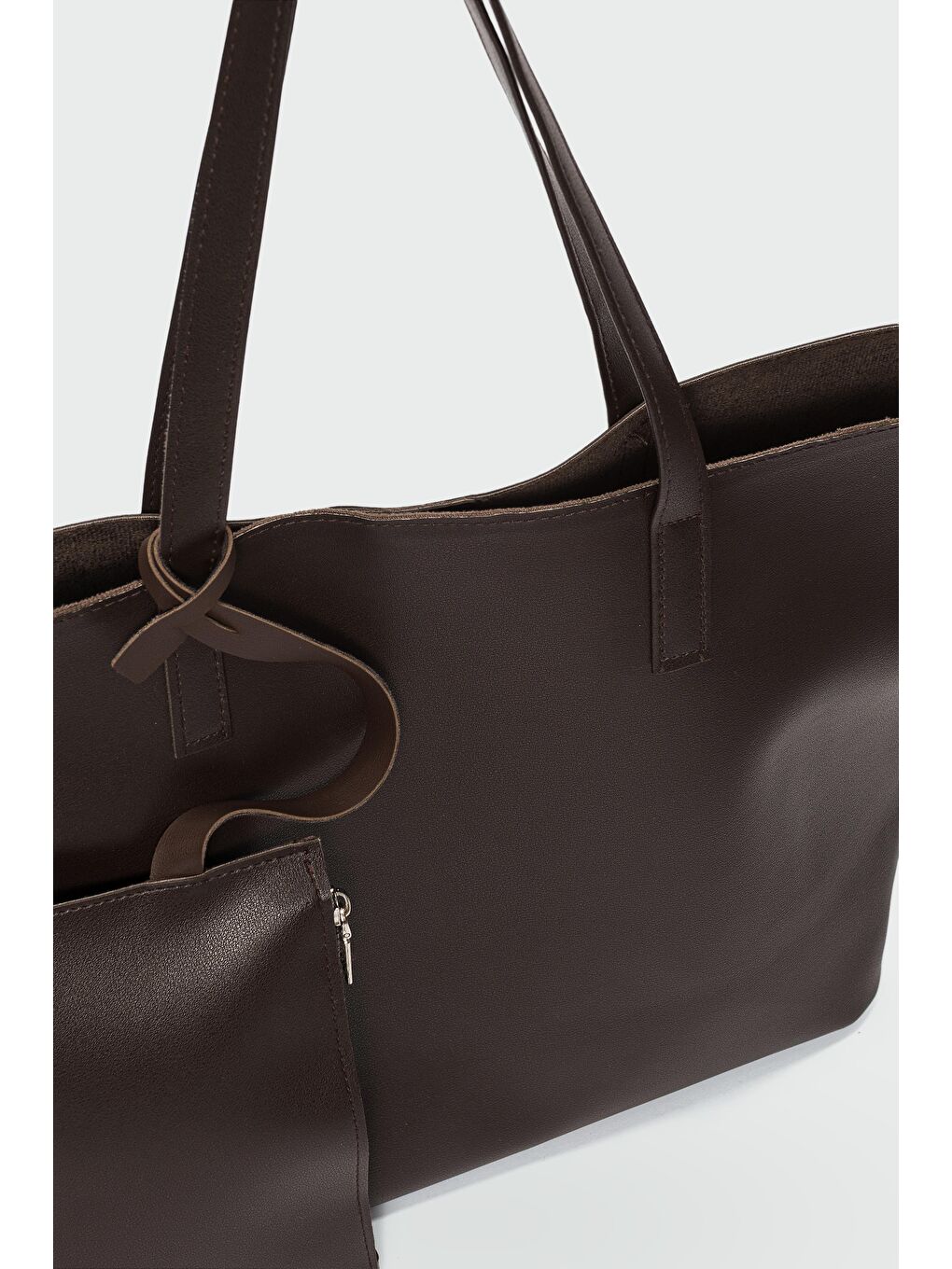 Kahverengi Carrie Cüzdanlı Omuz Çantası Acı Kahve-3