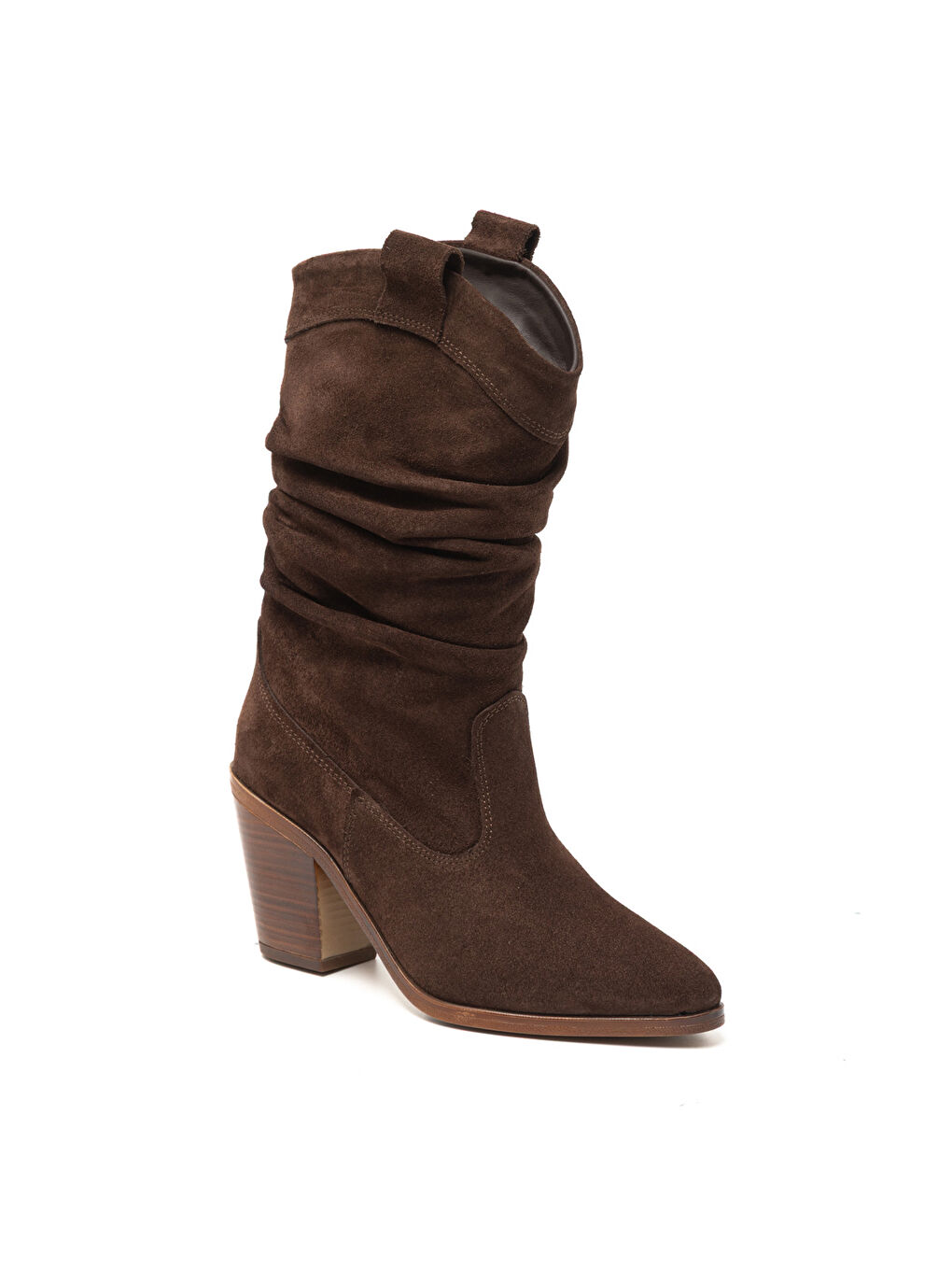 Kahverengi Kadın Çizme RC-25K-001-R17300 Kahve Süet 7-1