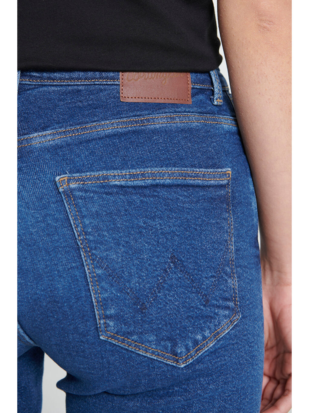 Lacivert Skinny Fit Dar Kesim Yüksek Bel Jean Pantolon-4