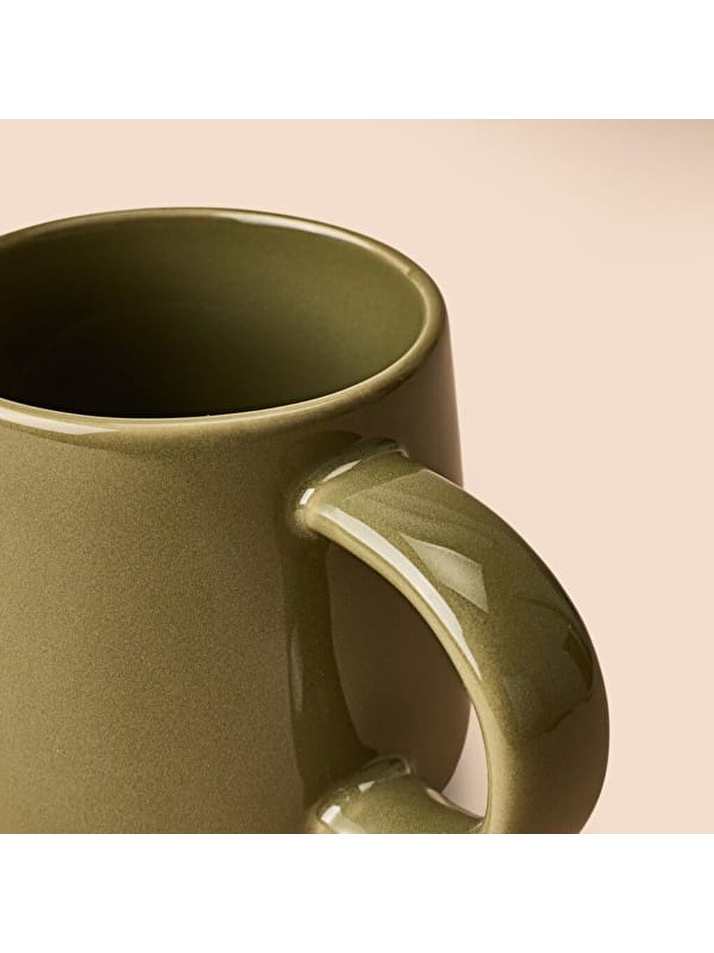 Kitchen Seramik Kupa - Yeşil - 360 ml-1