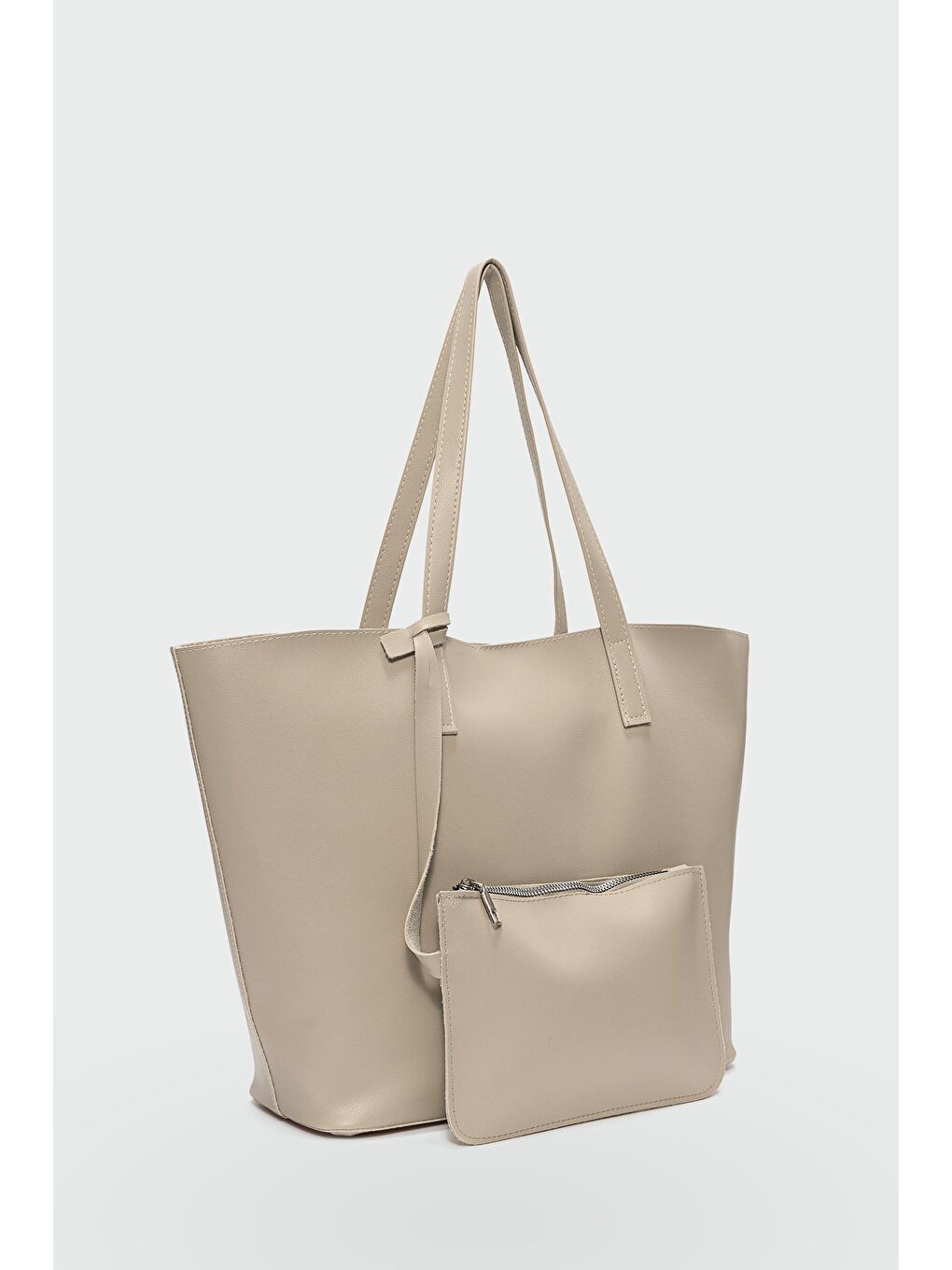 Carrie Cüzdanlı Omuz Çantası Bej-1