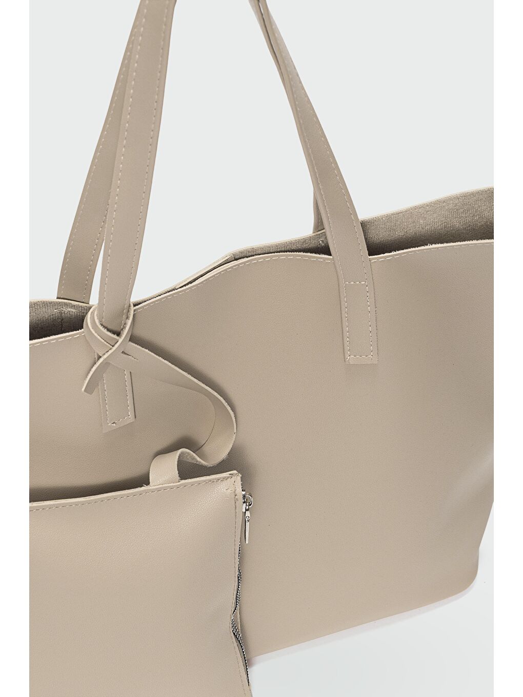 Carrie Cüzdanlı Omuz Çantası Bej-2