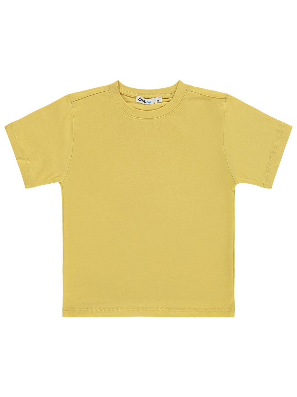 Boys Basic 2-5 Yaş Tişört - Sarı