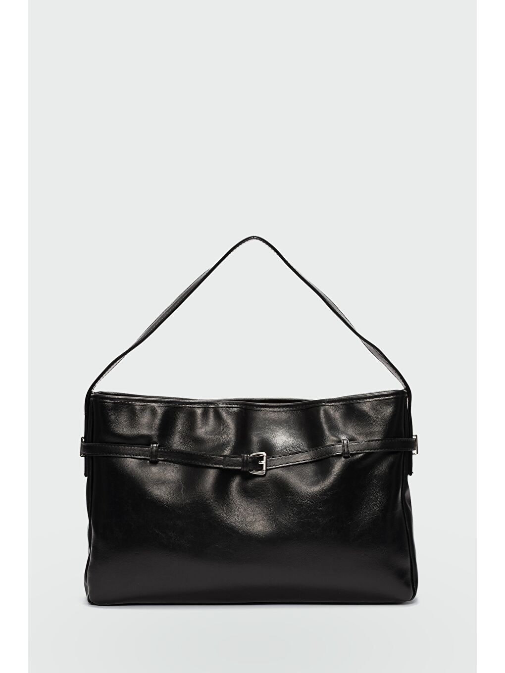 Giulio Kemer Detaylı Omuz Çantası Siyah