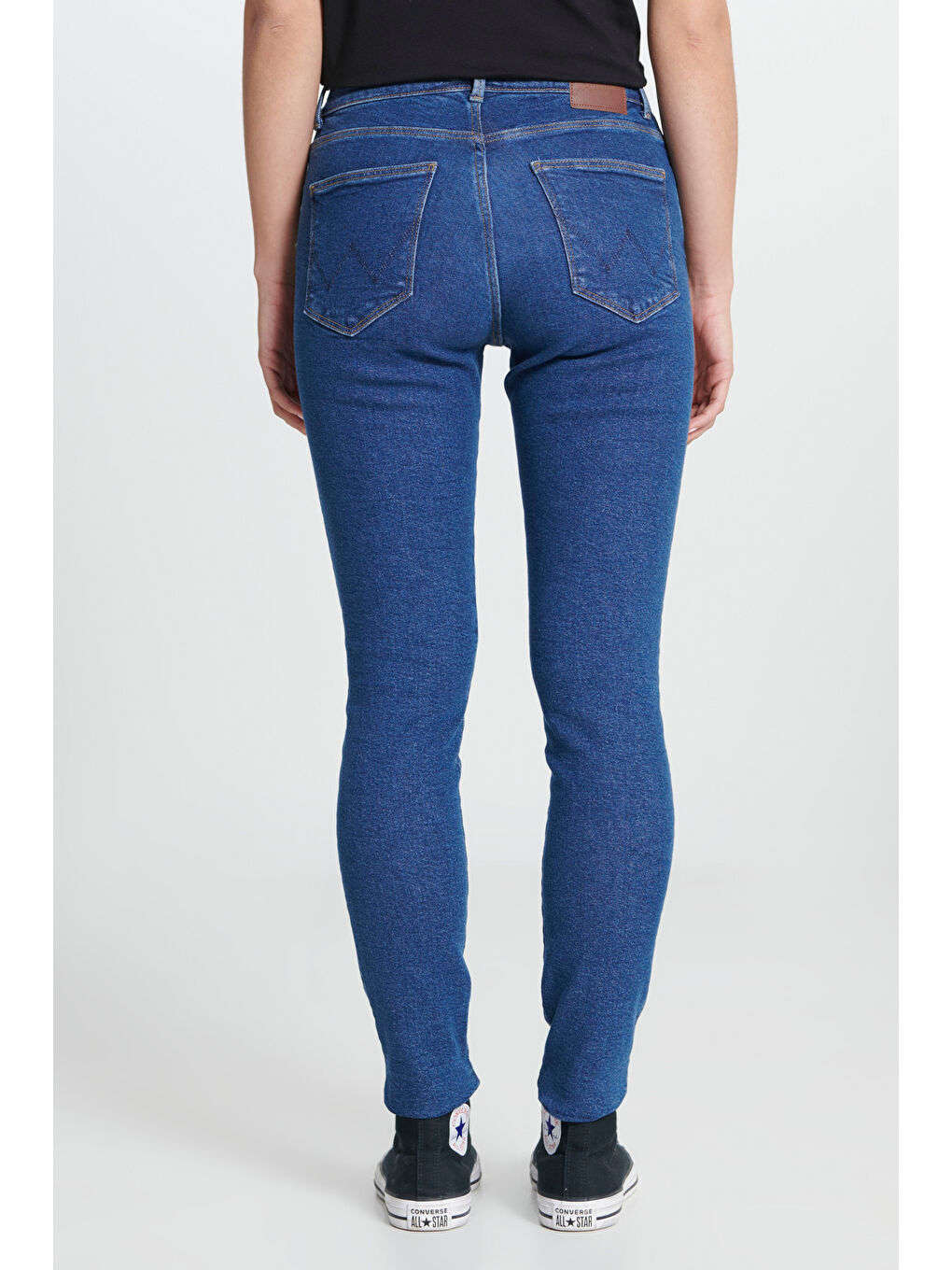 Lacivert Skinny Fit Dar Kesim Yüksek Bel Jean Pantolon-6