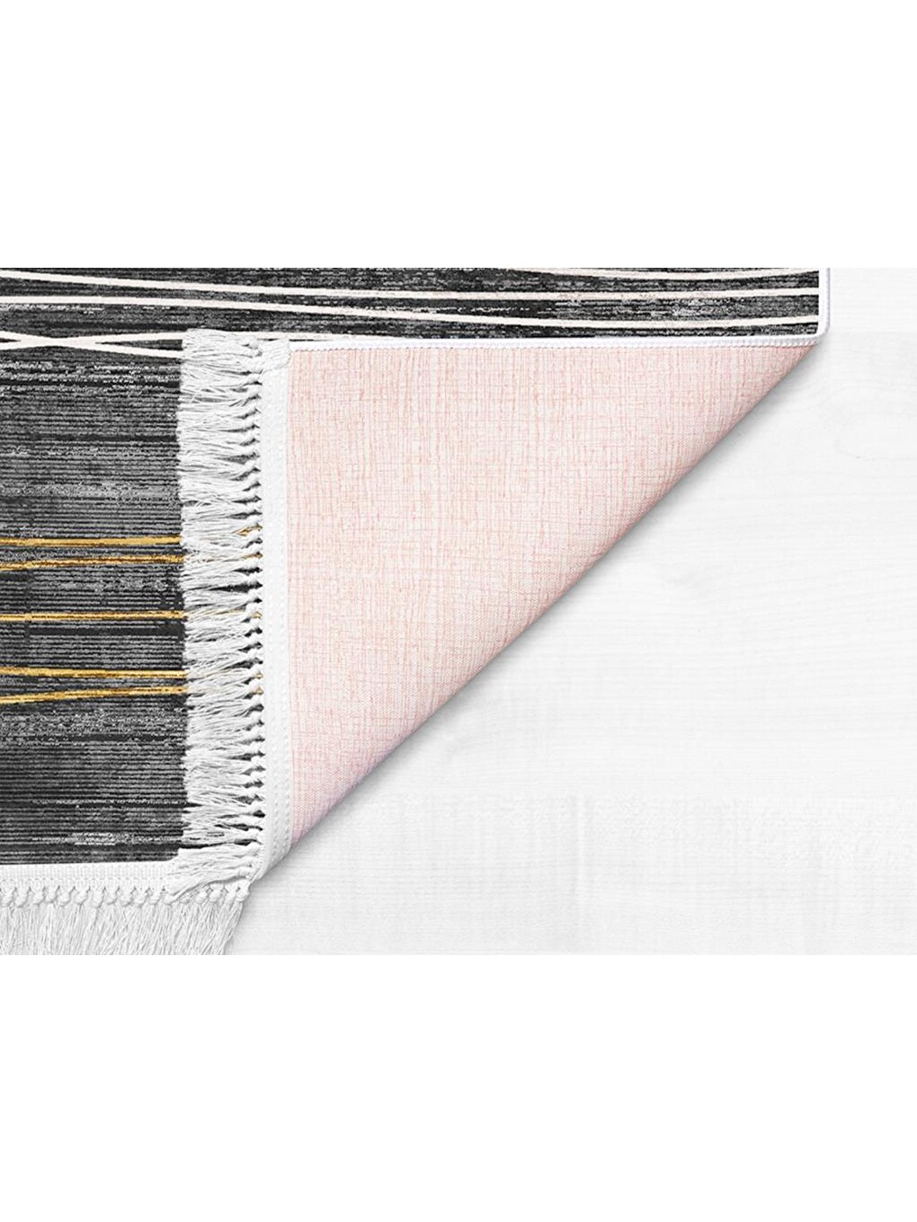 Latex Kaymaz Taban Dijital Baskı Kadife Halı Mora Gri-beyaz 150x220 Cm-1