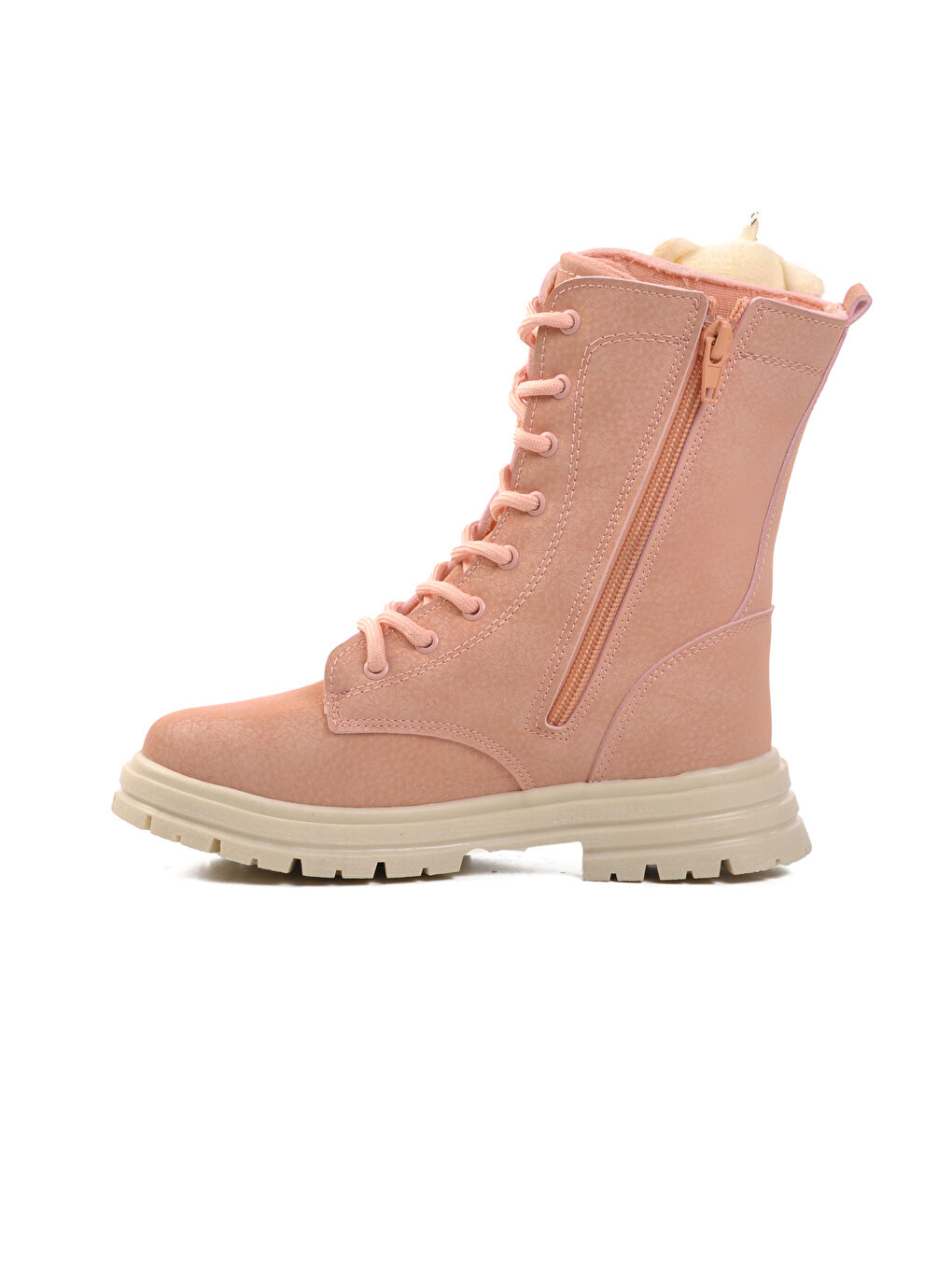 Pembe Pudra İçi Polarlı Kız Çocuk Bot Perla F-1