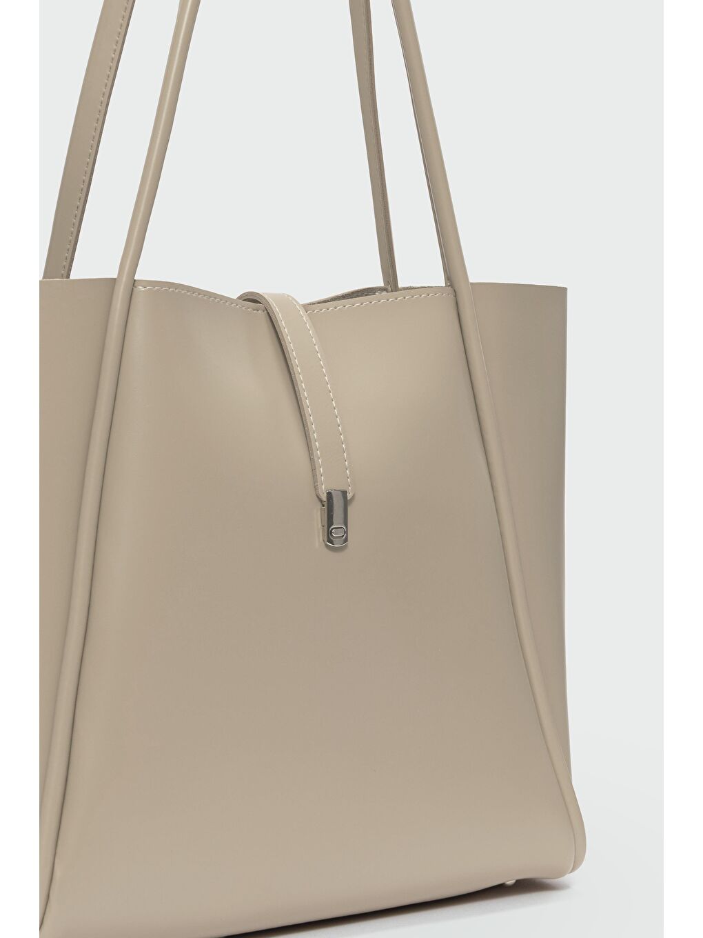 Chester Kilitli Omuz Çantası Bej-2