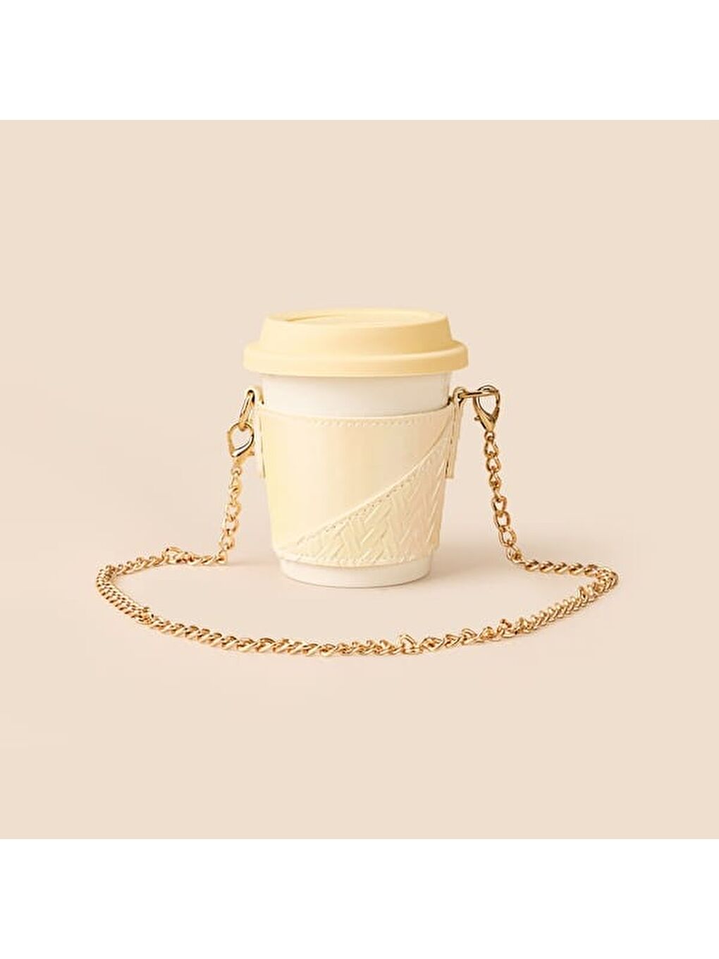 Kitchen Zincir Askılı Seramik Mug - Beyaz - 300 ml