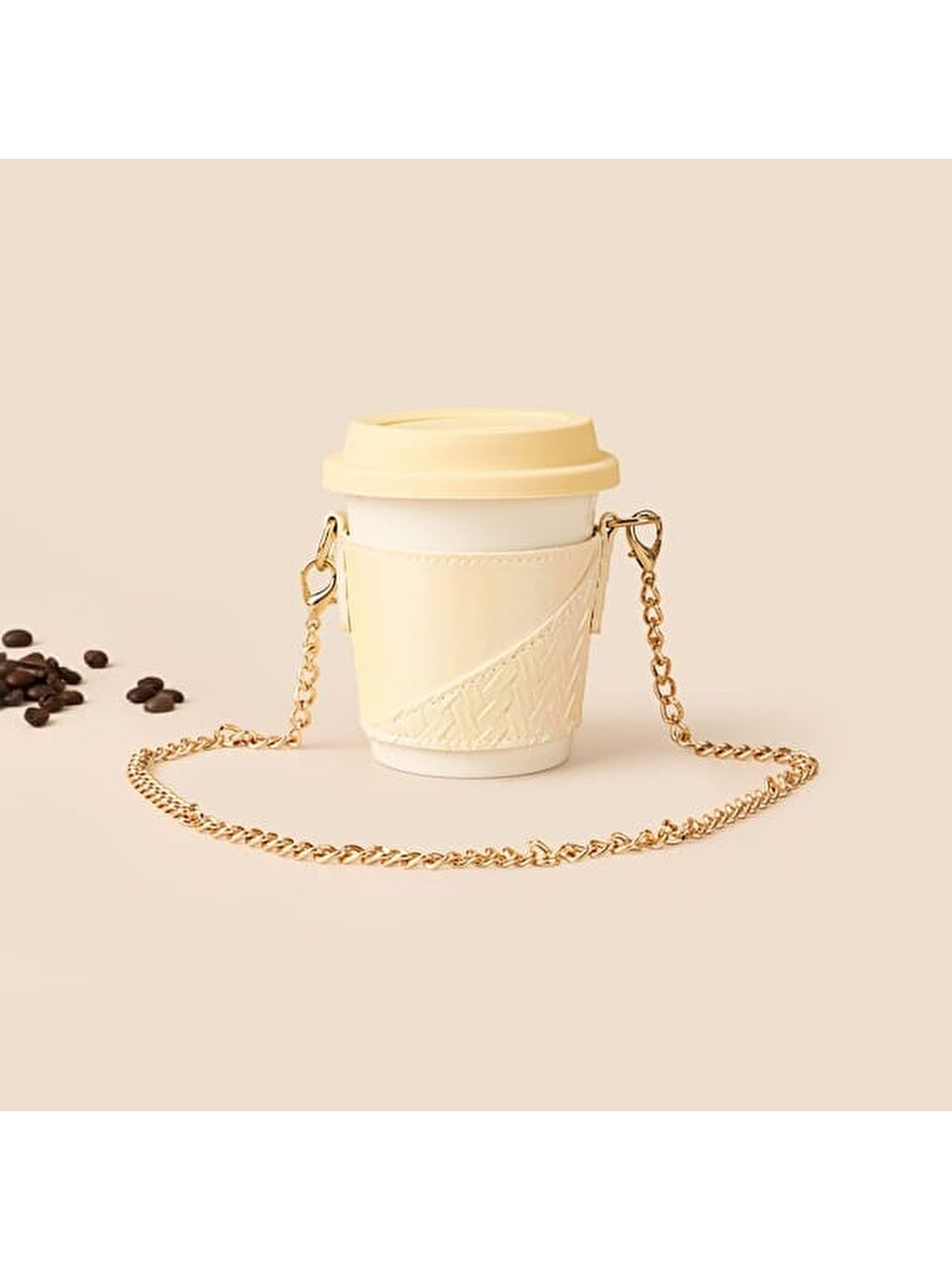 Kitchen Zincir Askılı Seramik Mug - Beyaz - 300 ml-2