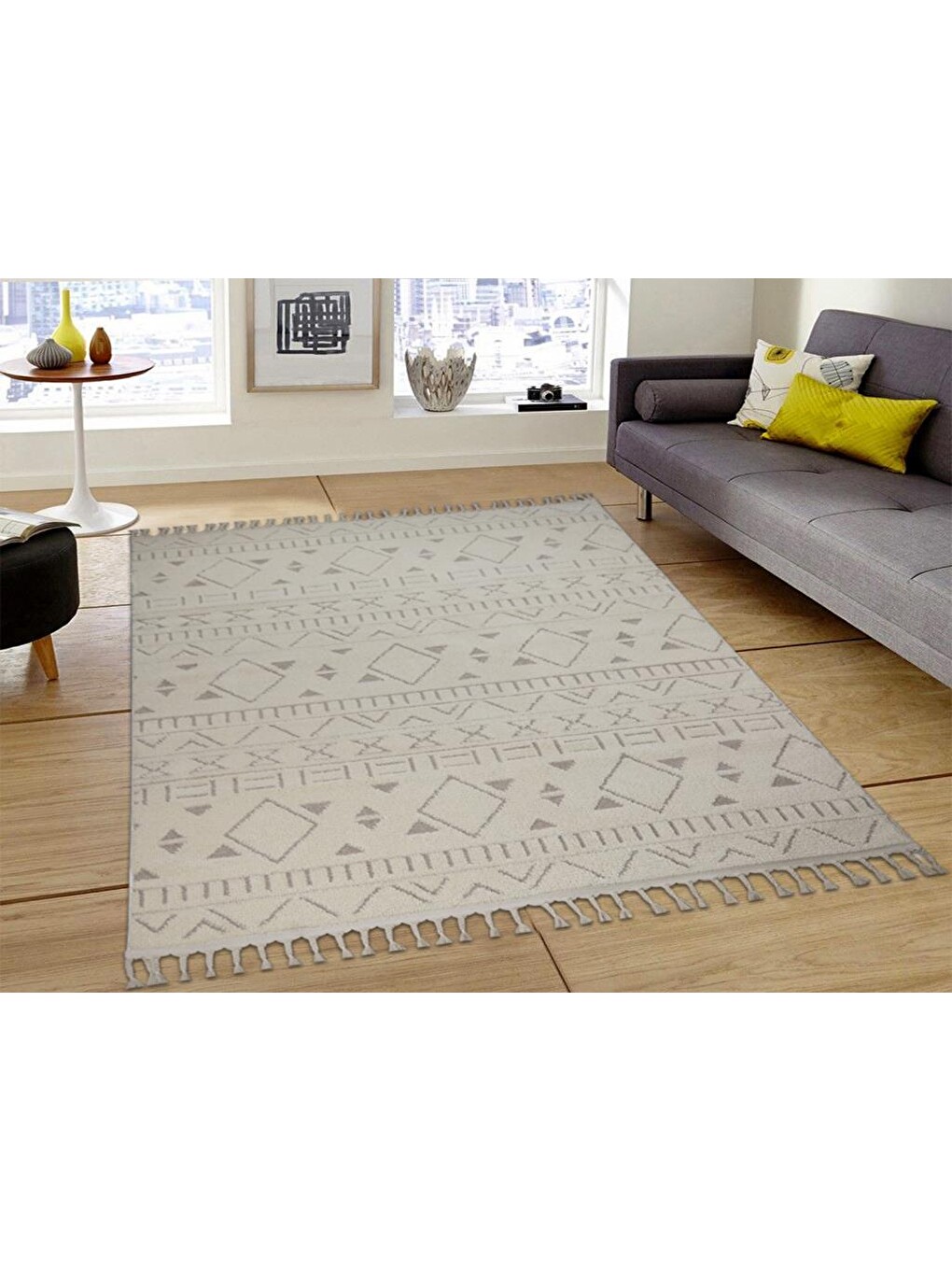 Life Krem Bej Dikdörtgen Halı 160x230cm