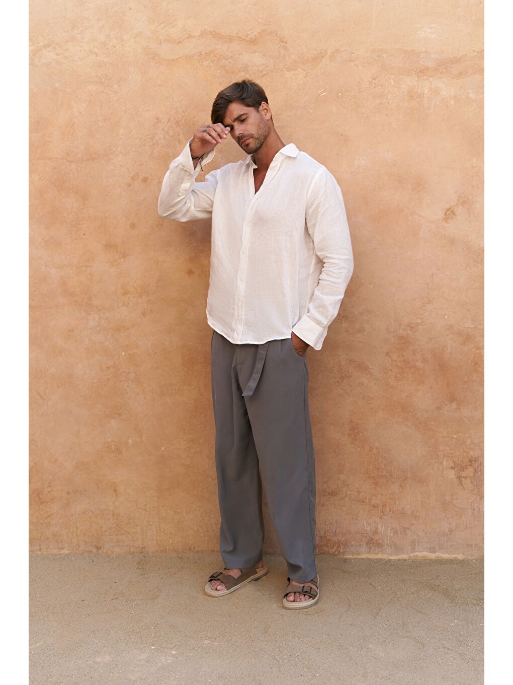 Lorenza Kemer Detay Antrasit Erkek Pantolon-1