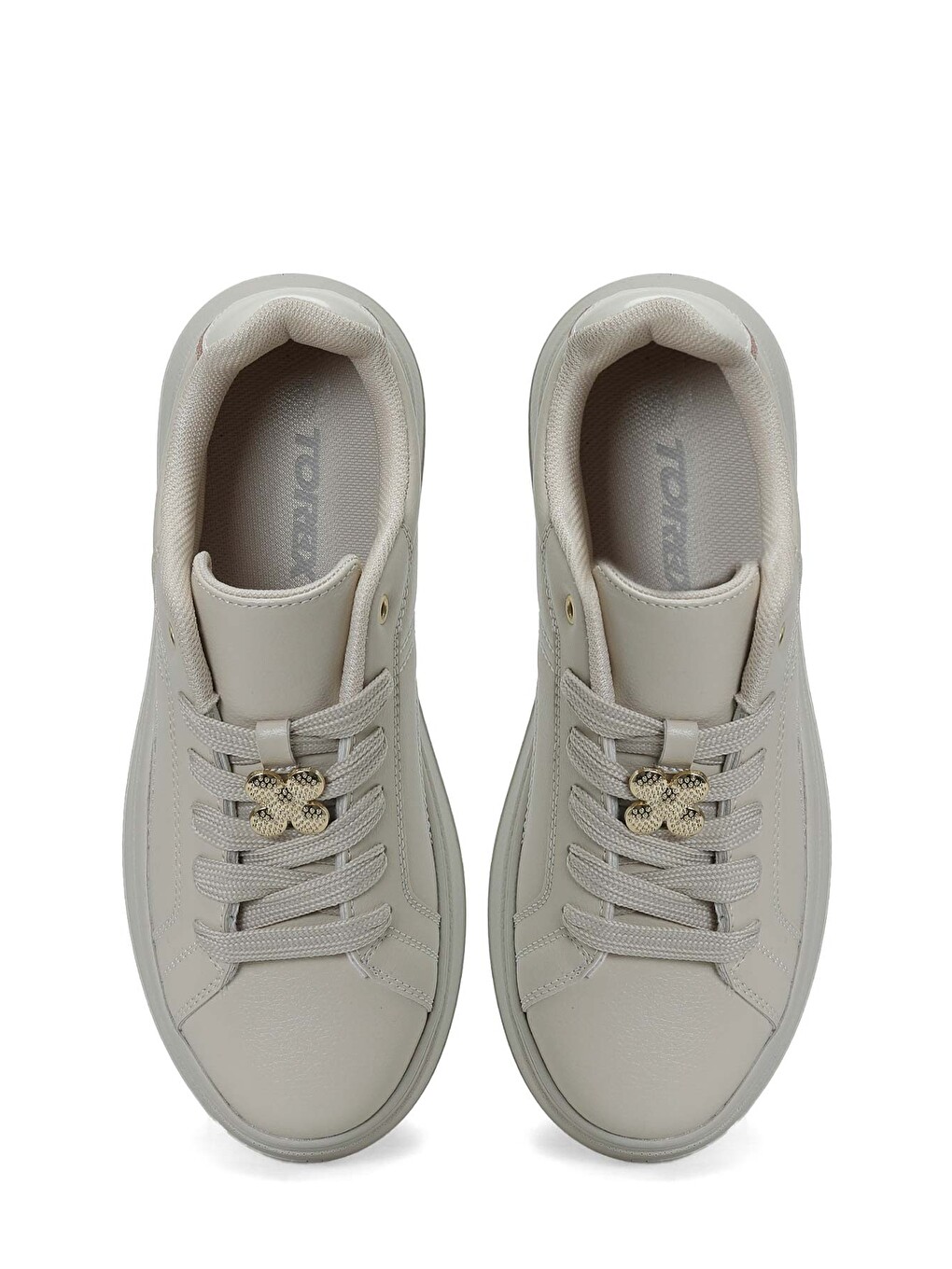 Angela W Bej Kadın Sneaker-3