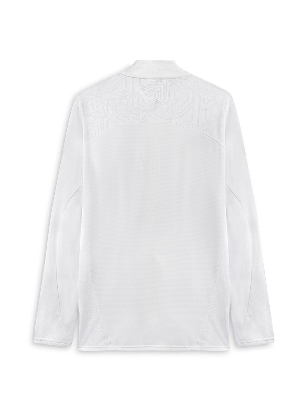 Beyaz Fenerbahçe S.K. Erkek Antrenman Fermuarlı Sweatshirt-1