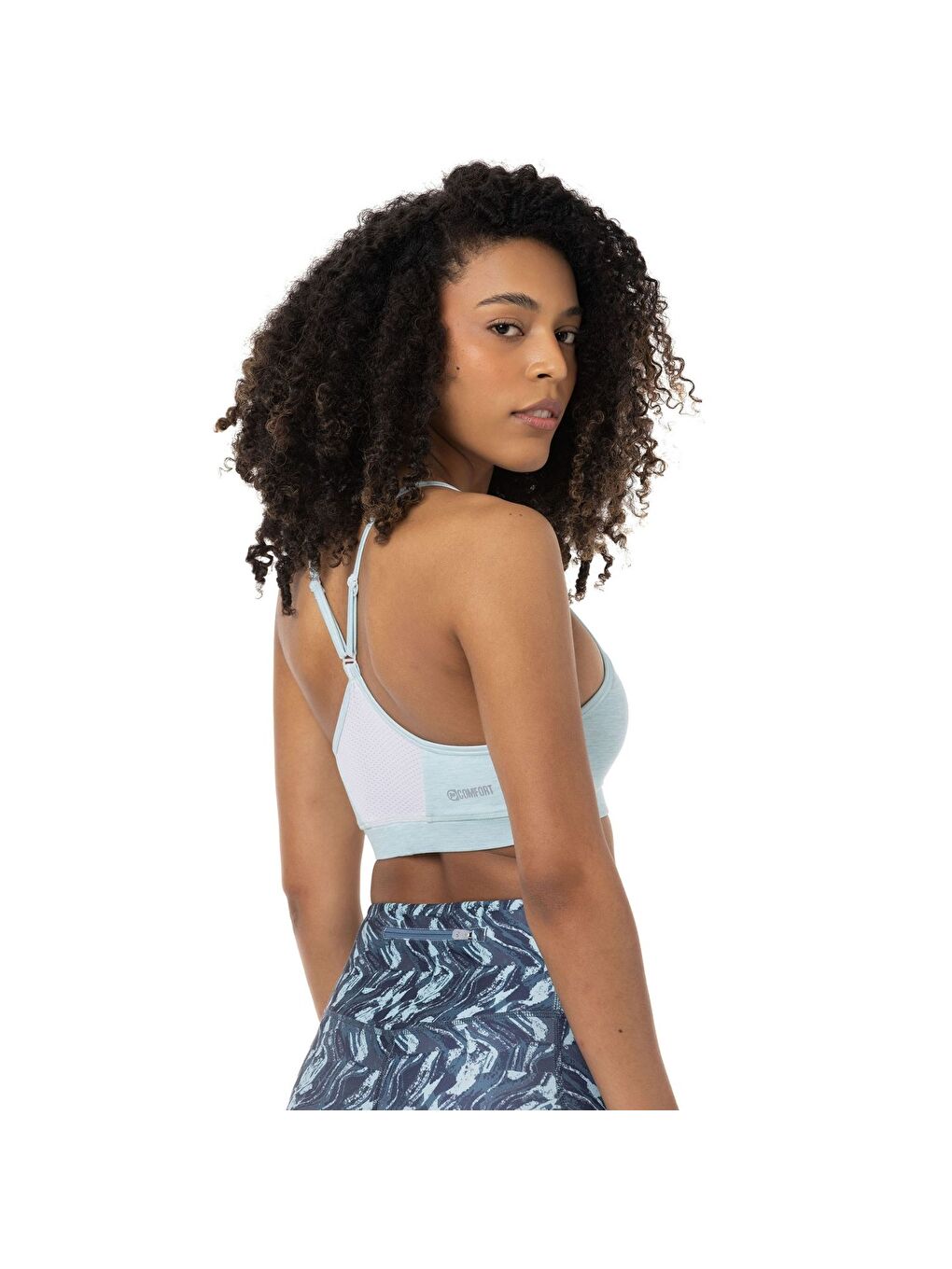 Turkuaz Base Kadın Mavi Fitness Bra-3