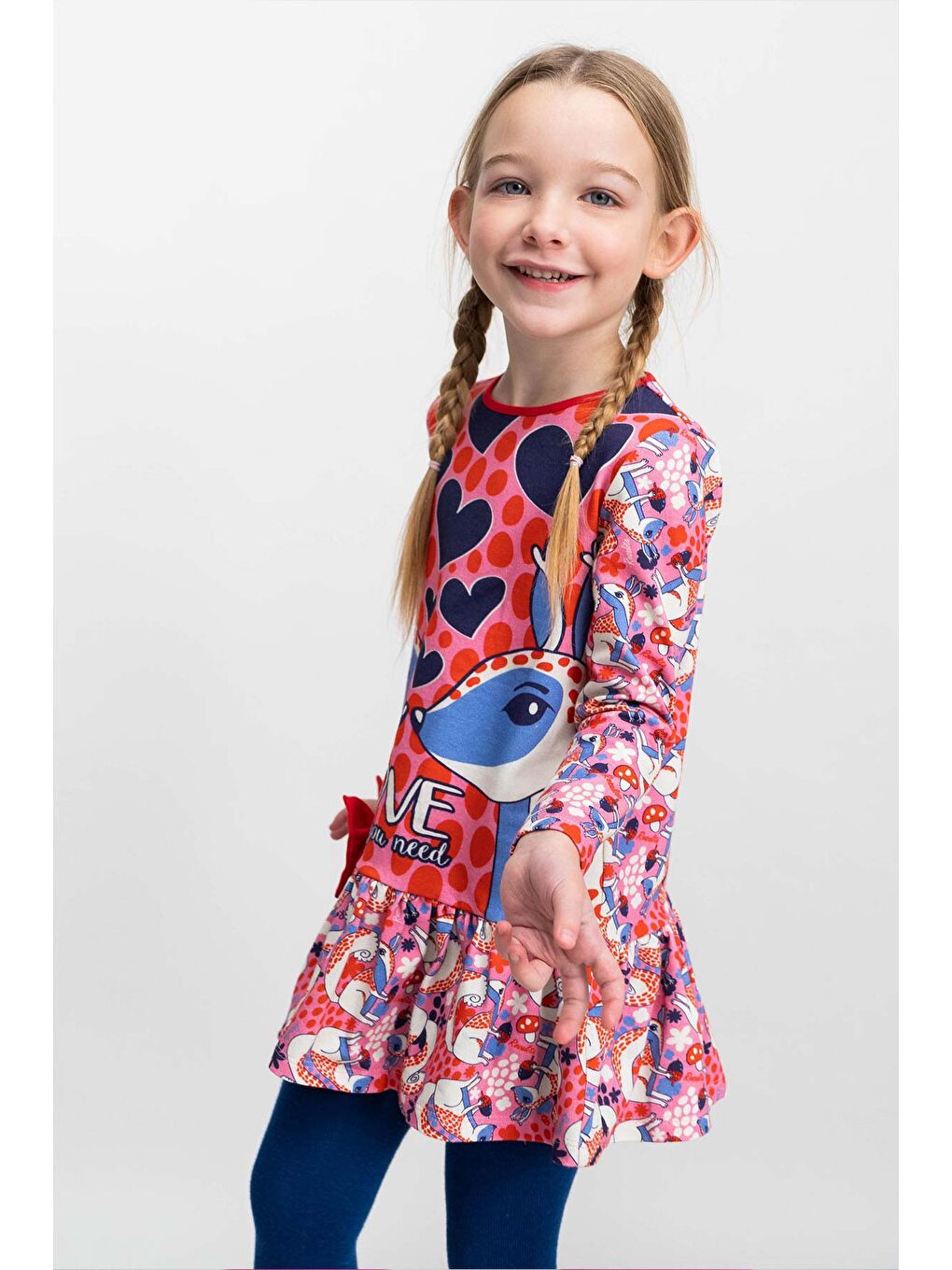 Karışık Kız Çocuk Elbise-3