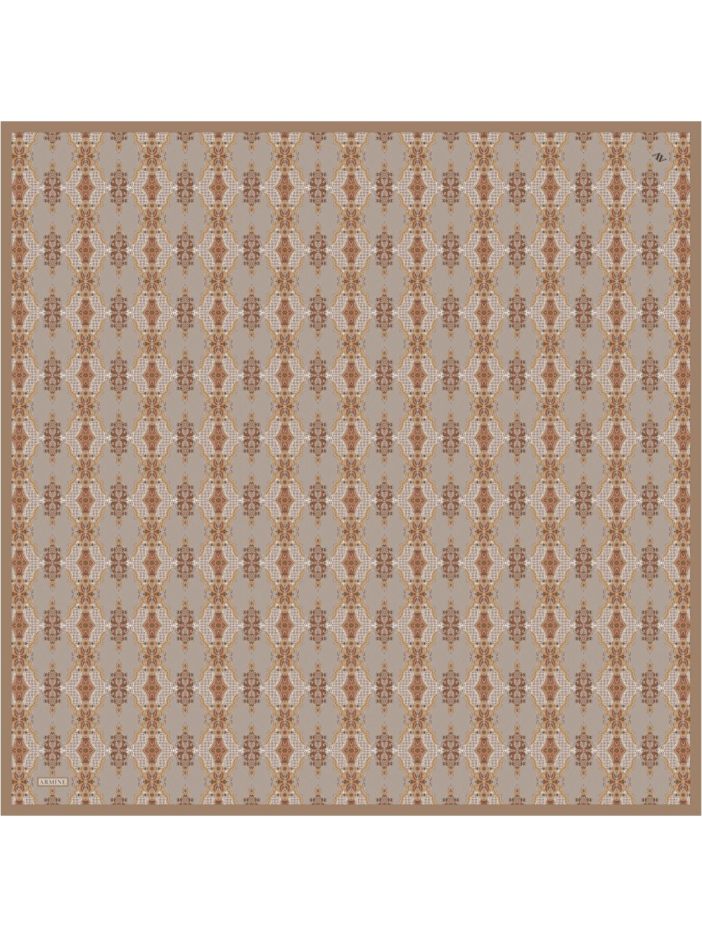 Bej Saf İpek Twill Eşarp 9522D 31-3