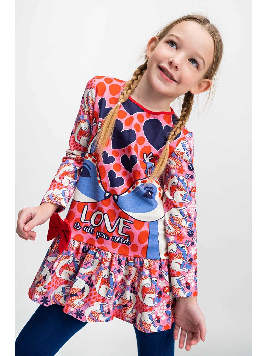 Karışık Kız Çocuk Elbise-4