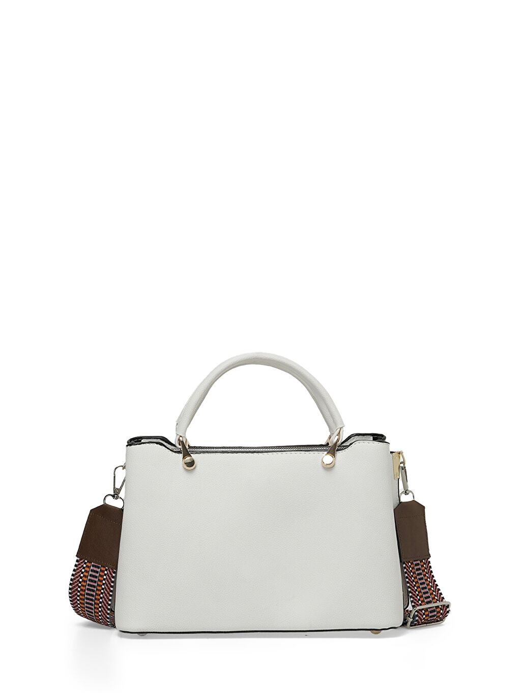 NTRL AKS EL 4FX Beyaz Kadın El Çantası