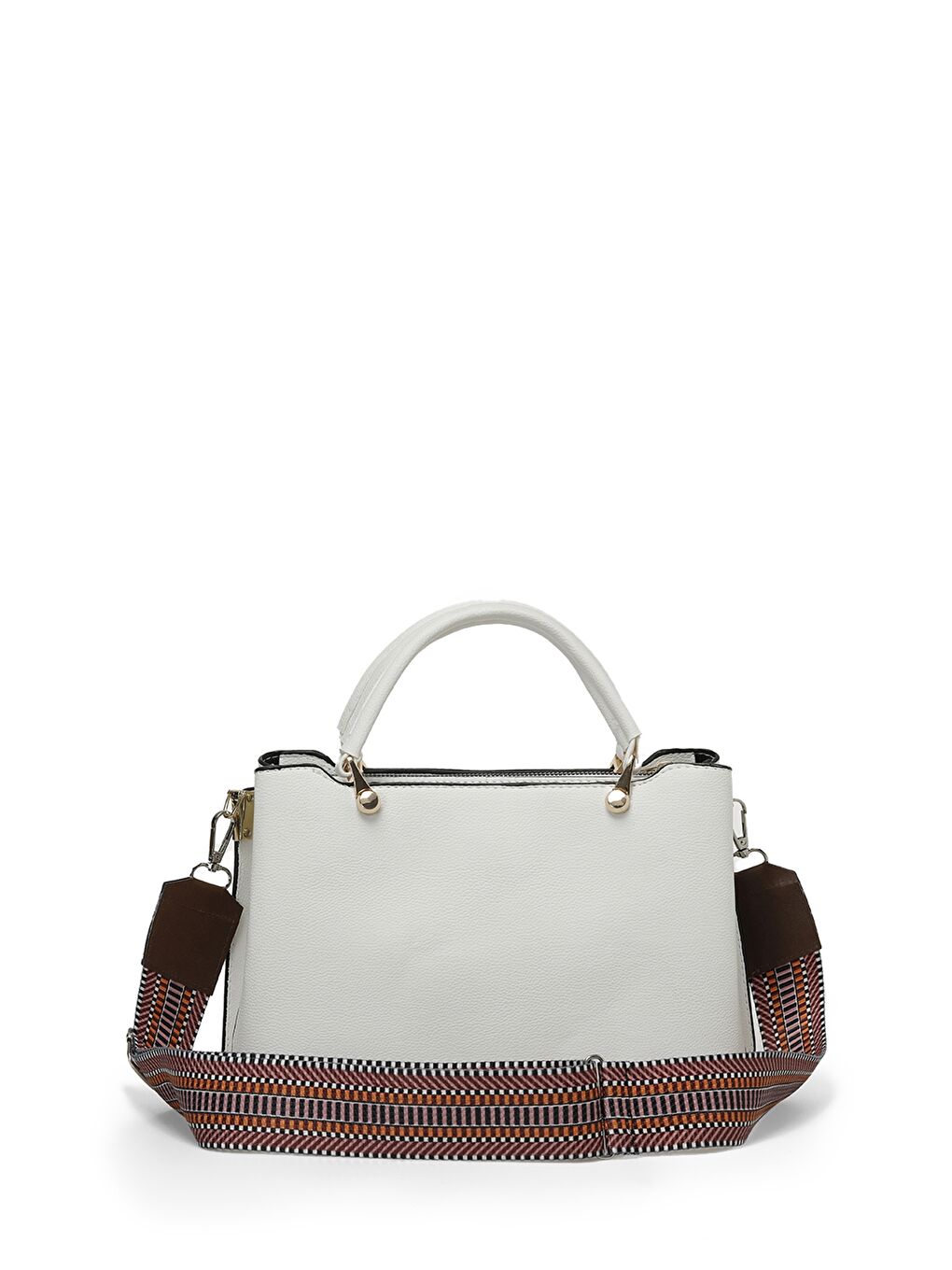 NTRL AKS EL 4FX Beyaz Kadın El Çantası-2