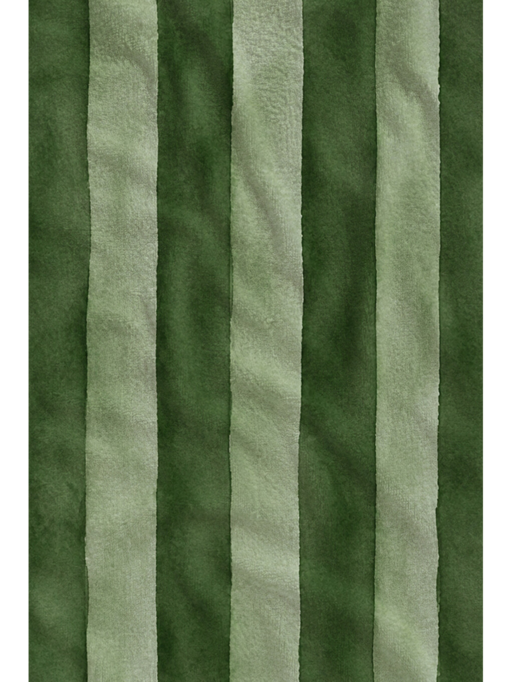 Suluboya Koyu Yeşil Mint Dikey Çizgili Desenli 70x150 Plaj Havlusu - Dijital Baskılı Banyo Havlusu-2
