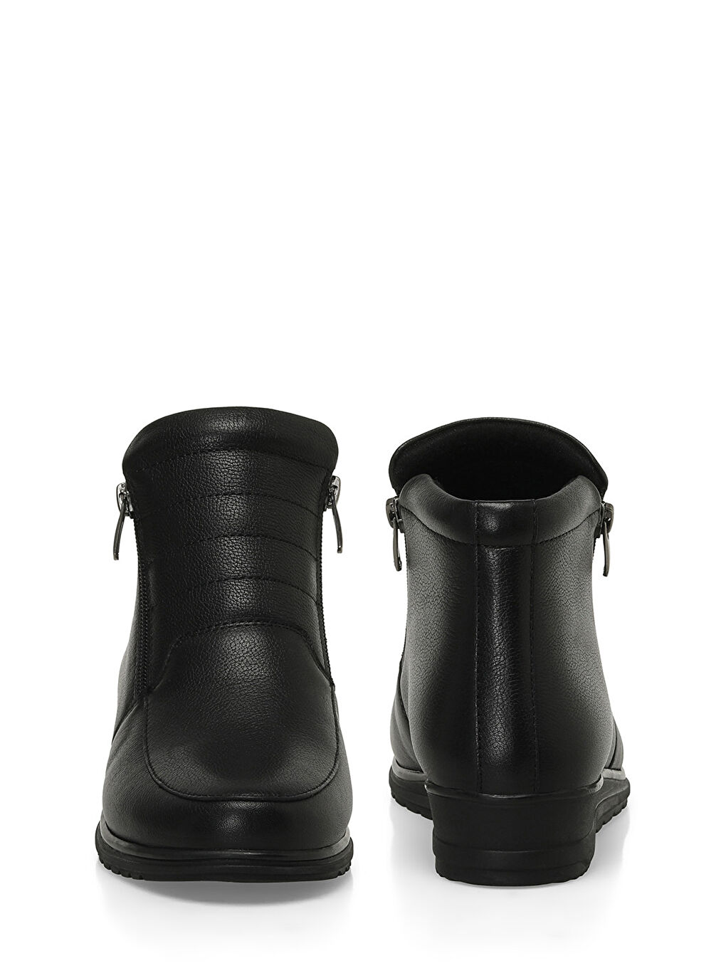 103510.Z4PR Siyah Kadın Dolgu Topuk Bot-4