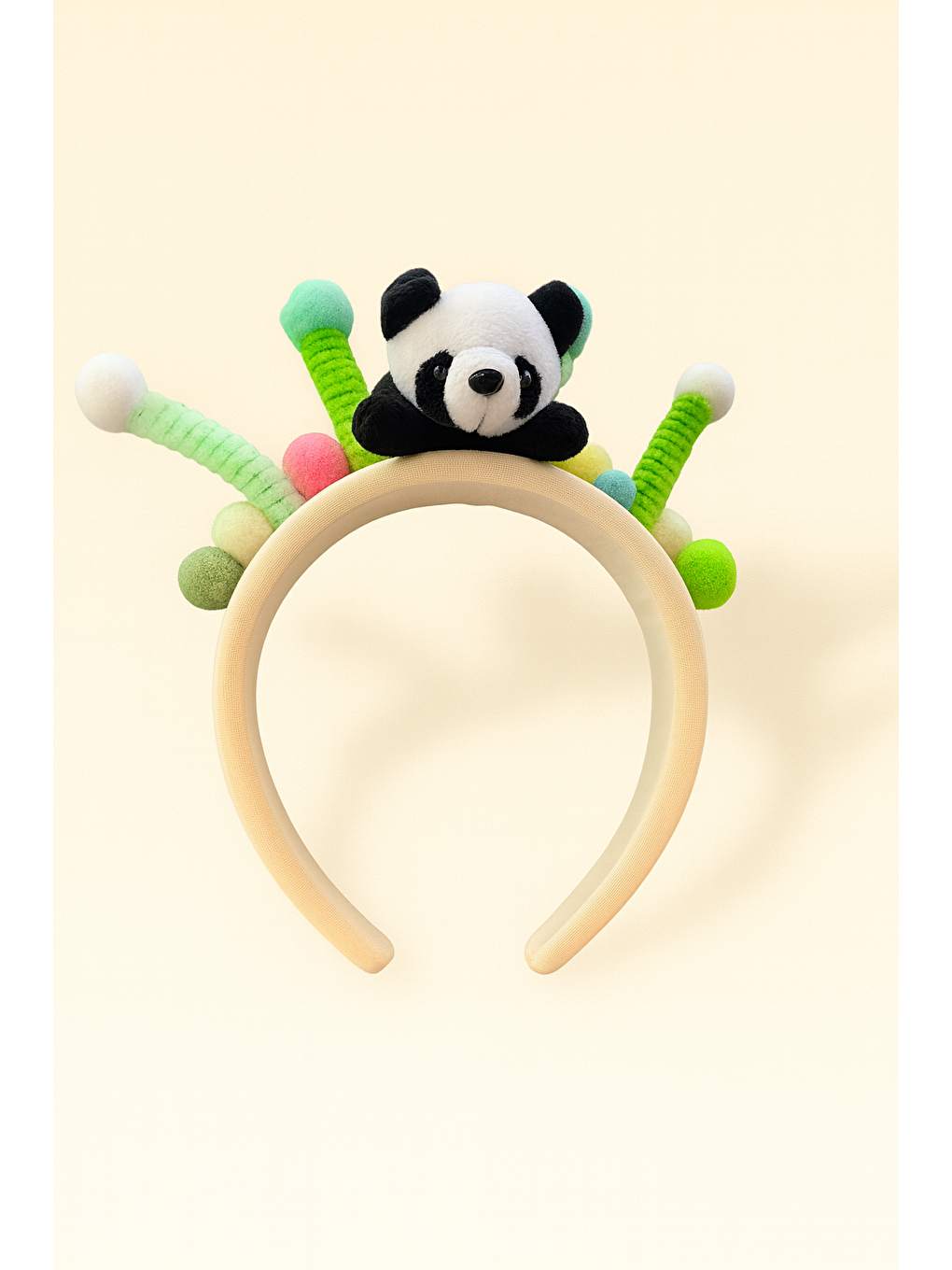 Karışık Çocuk Panda Boncuk Aksesuarlı Taç