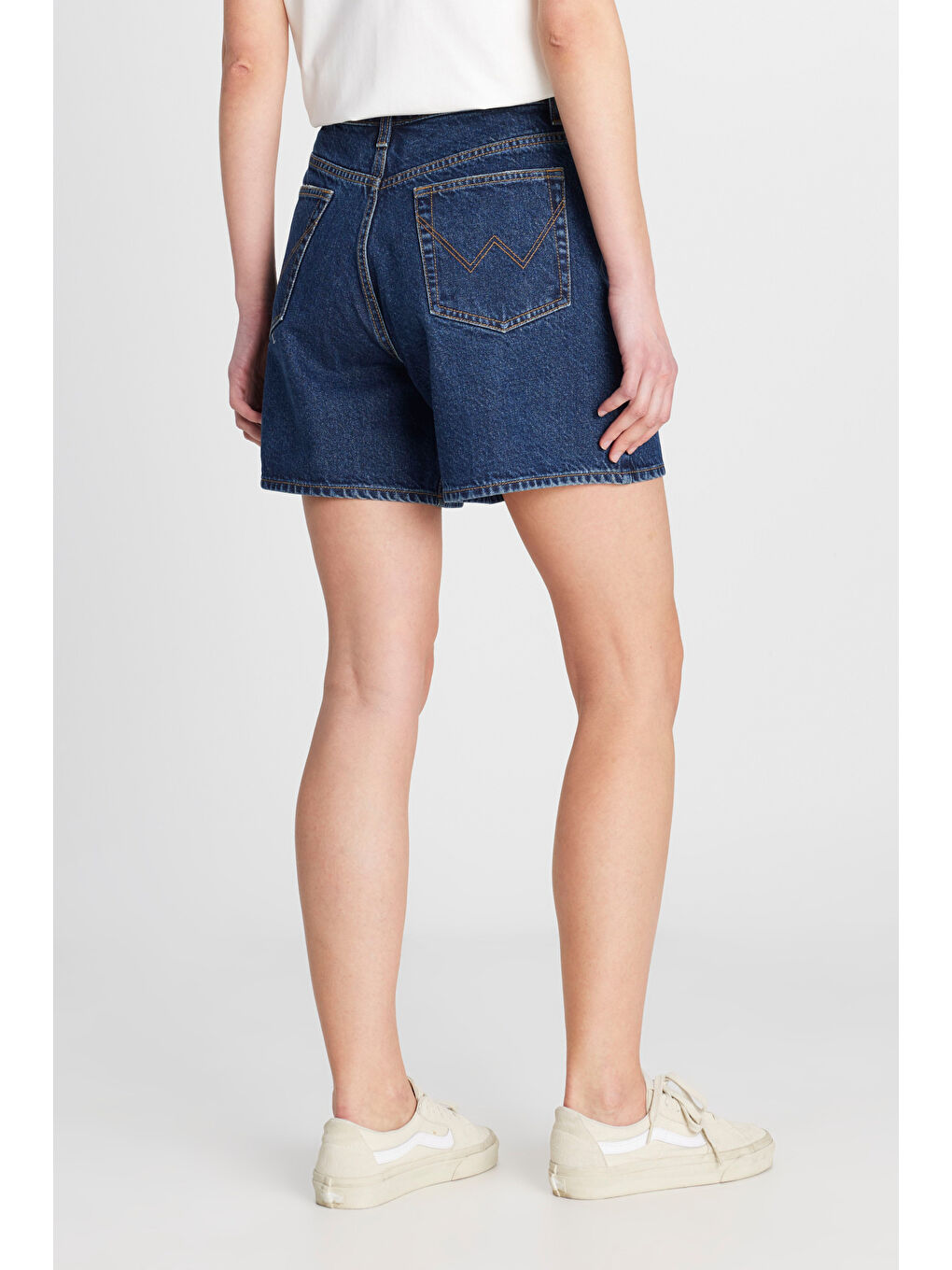 Gri %100 Pamuk Regular Fit Normal Kesim Koyu Mavi Denim Şort-3