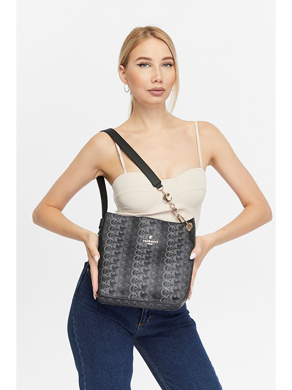 Siyah Kadın Omuz Çantası-3