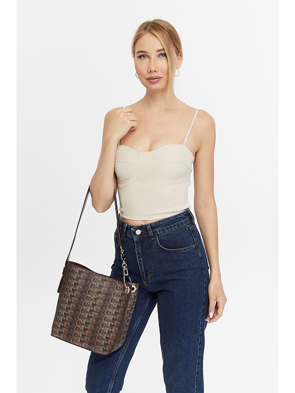 Kahverengi Kadın Omuz Çantası-3