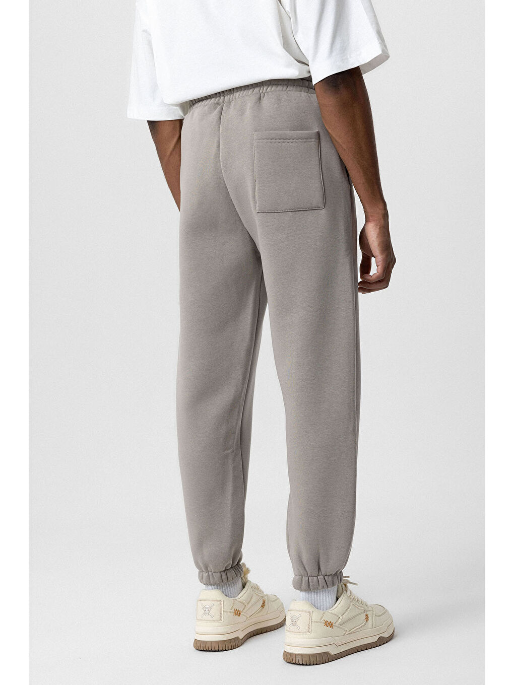 VAMOSCLO Bej Basic Oversize Erkek Jogger Eşofman Altı - 3