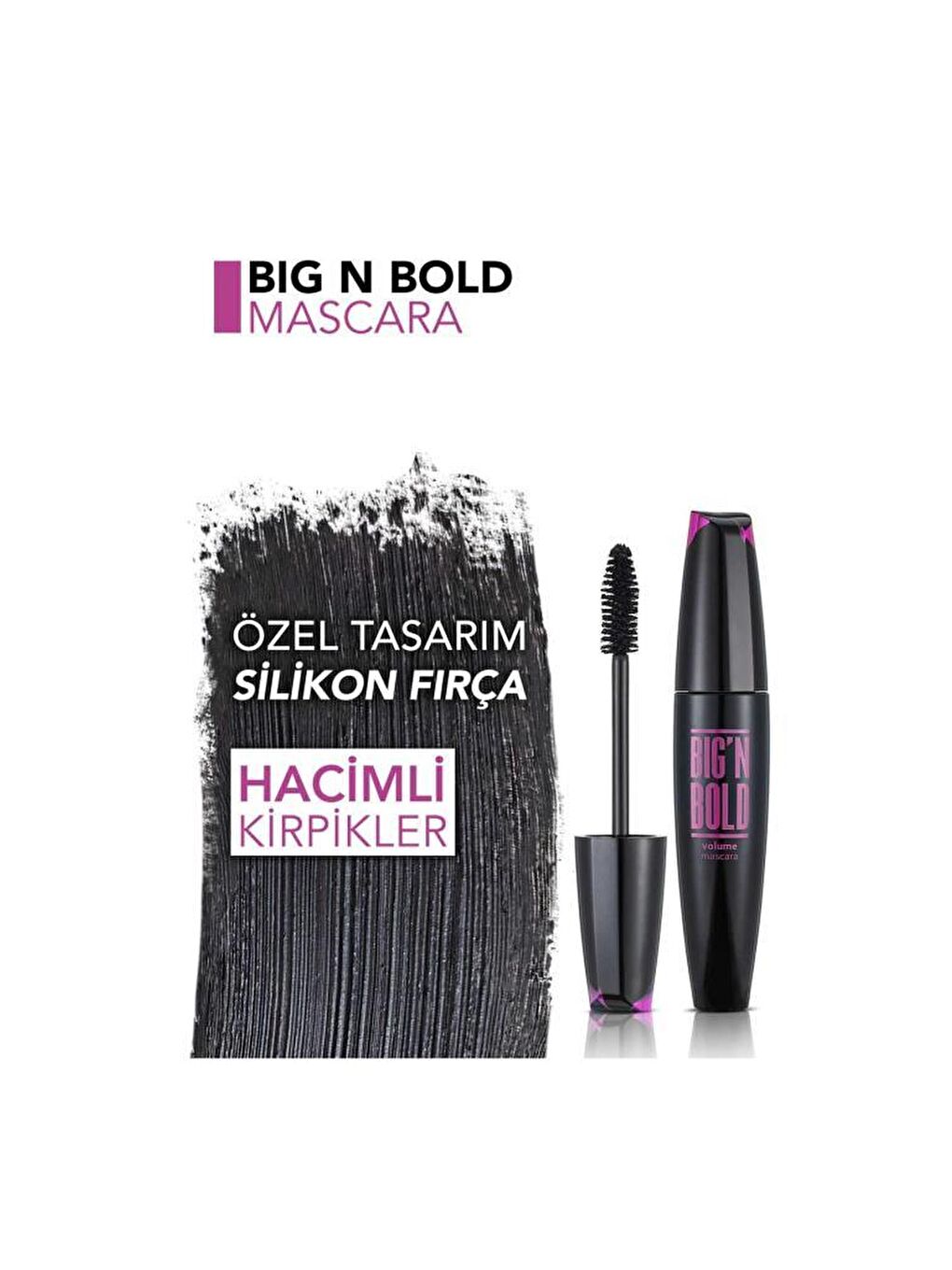 Flormar Açık Bej Big and Bold Volume Maskara - 5