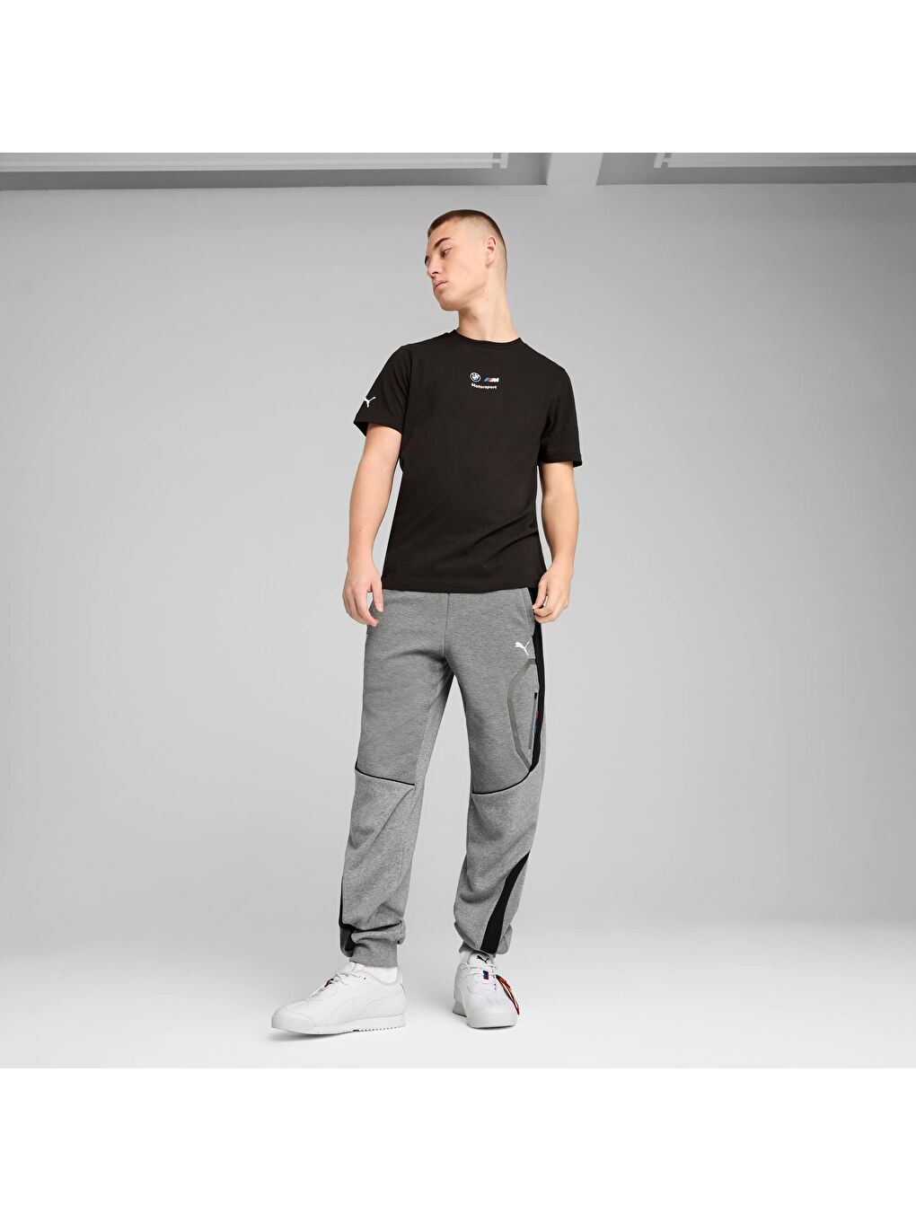 Gri BMW M Motorsport Erkek Eşofman Altı-3