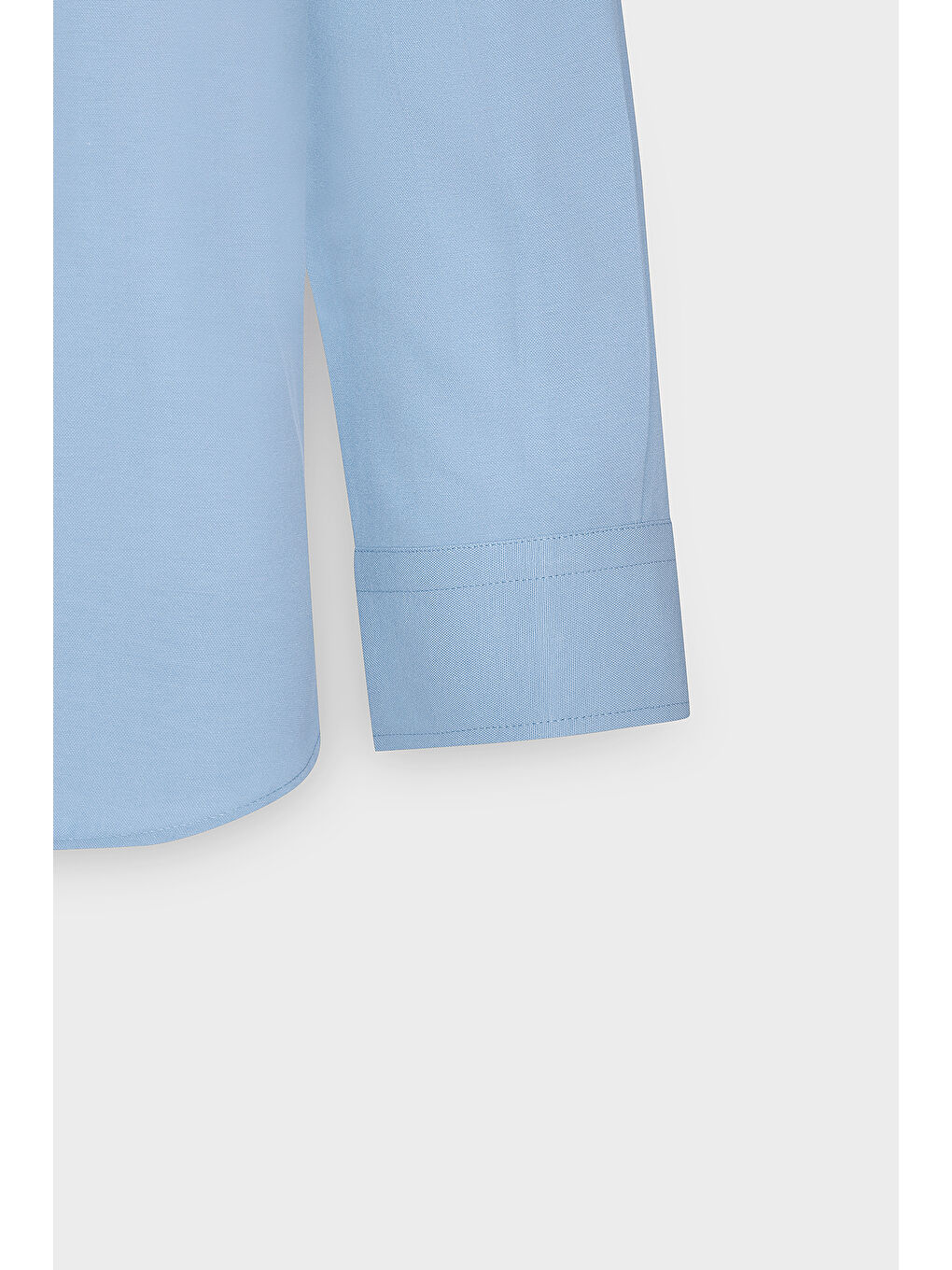 Erkek Mavi Tailored Slim Fit Dar Kesim Düğmeli Yaka Oxford Gömlek-7